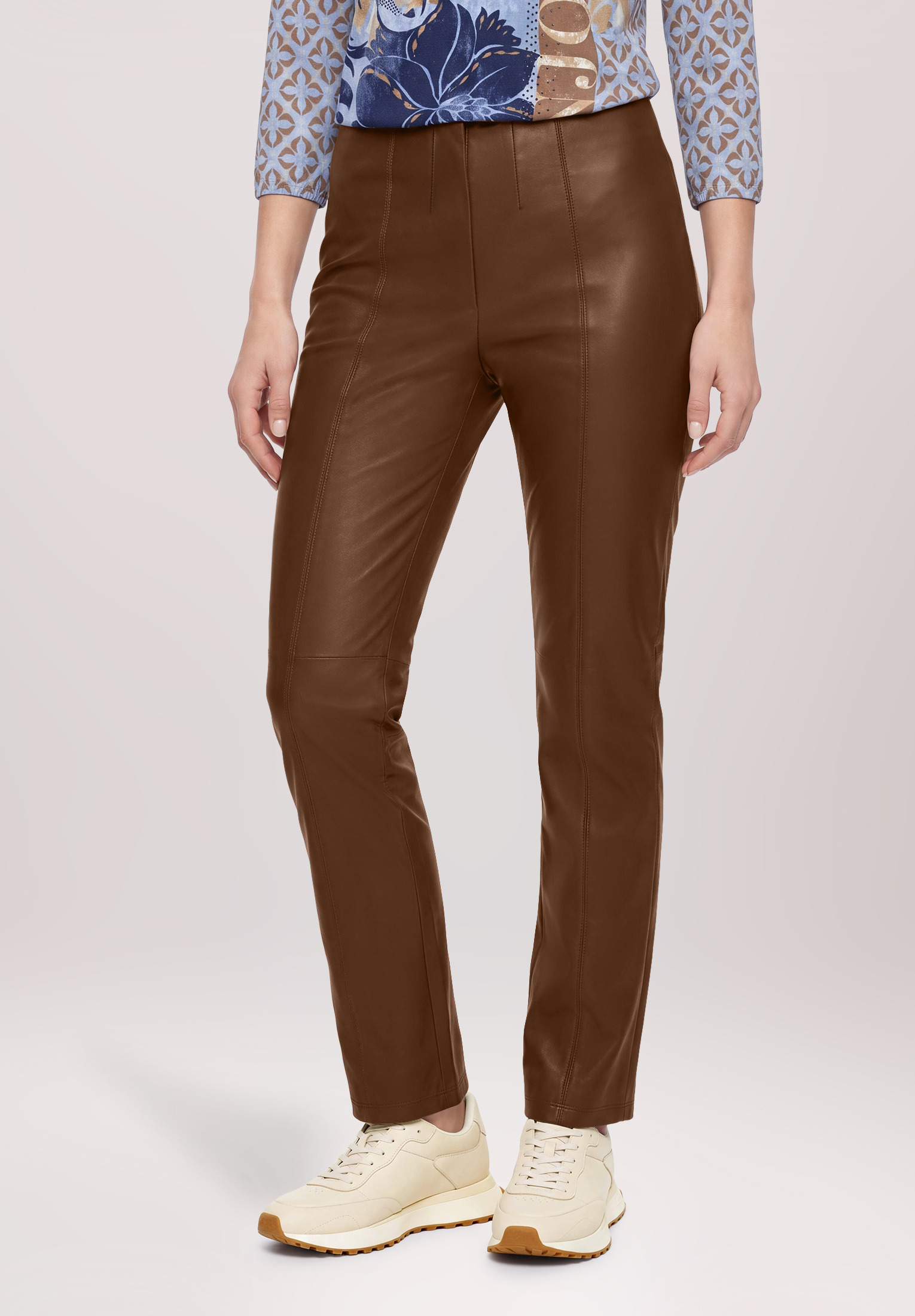 Leggings en similicuir coupe slim fit, BETTY BARCLAY