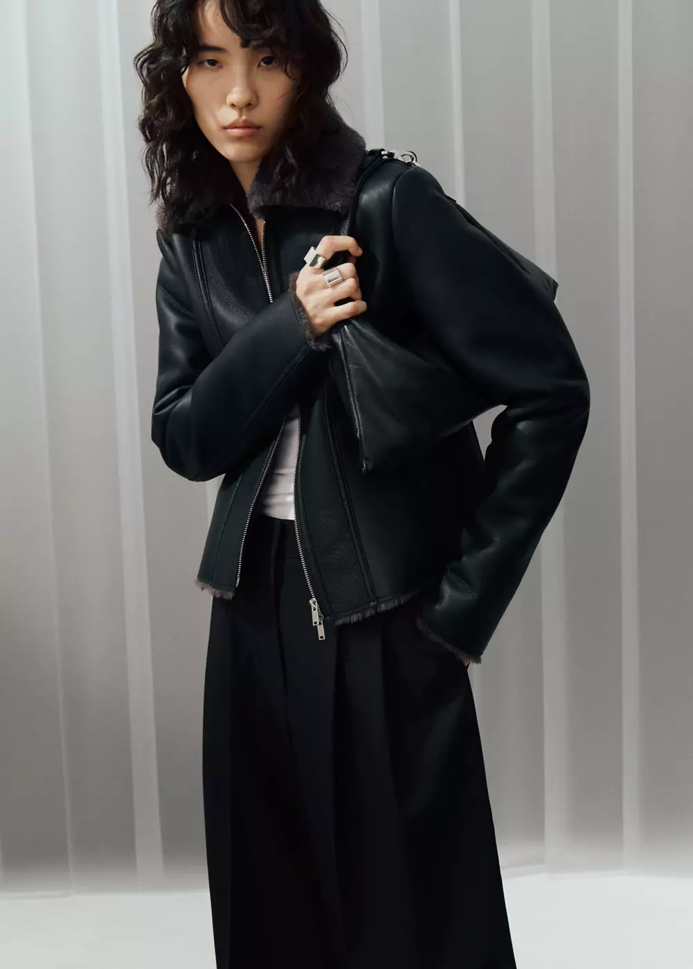 Veste double face similicuir, MANGO