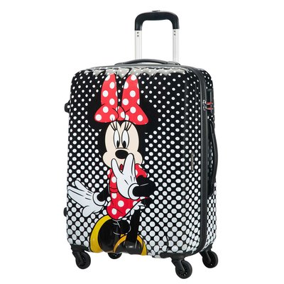 Mala de viagem média 65 cm,  4 rodas, Minnie Mouse Polka Dots, da American Tourister AMERICAN TOURISTER