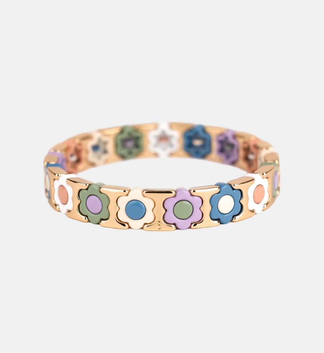 Bracelet facettes motif fleurs, SIMONE A BORDEAUX