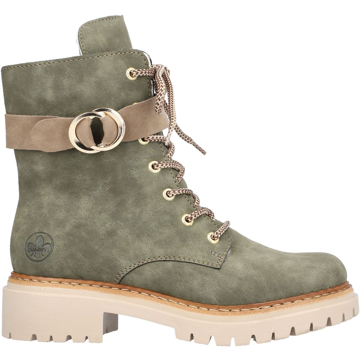 bottines cuir vert
