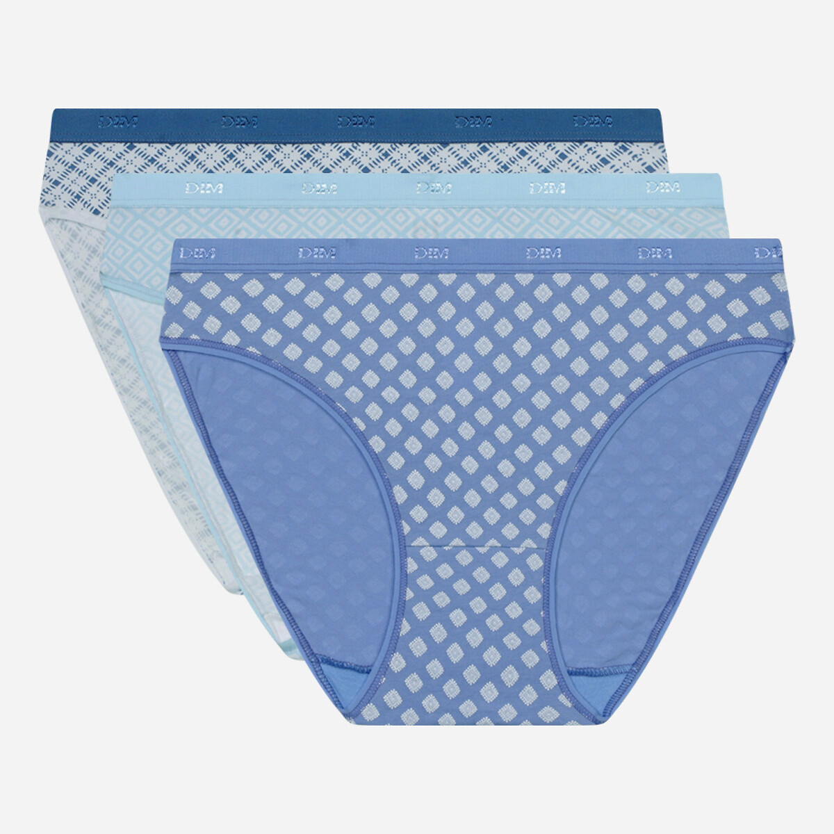 Pack of 3 Les Pockets Knickers in Stretch Cotton