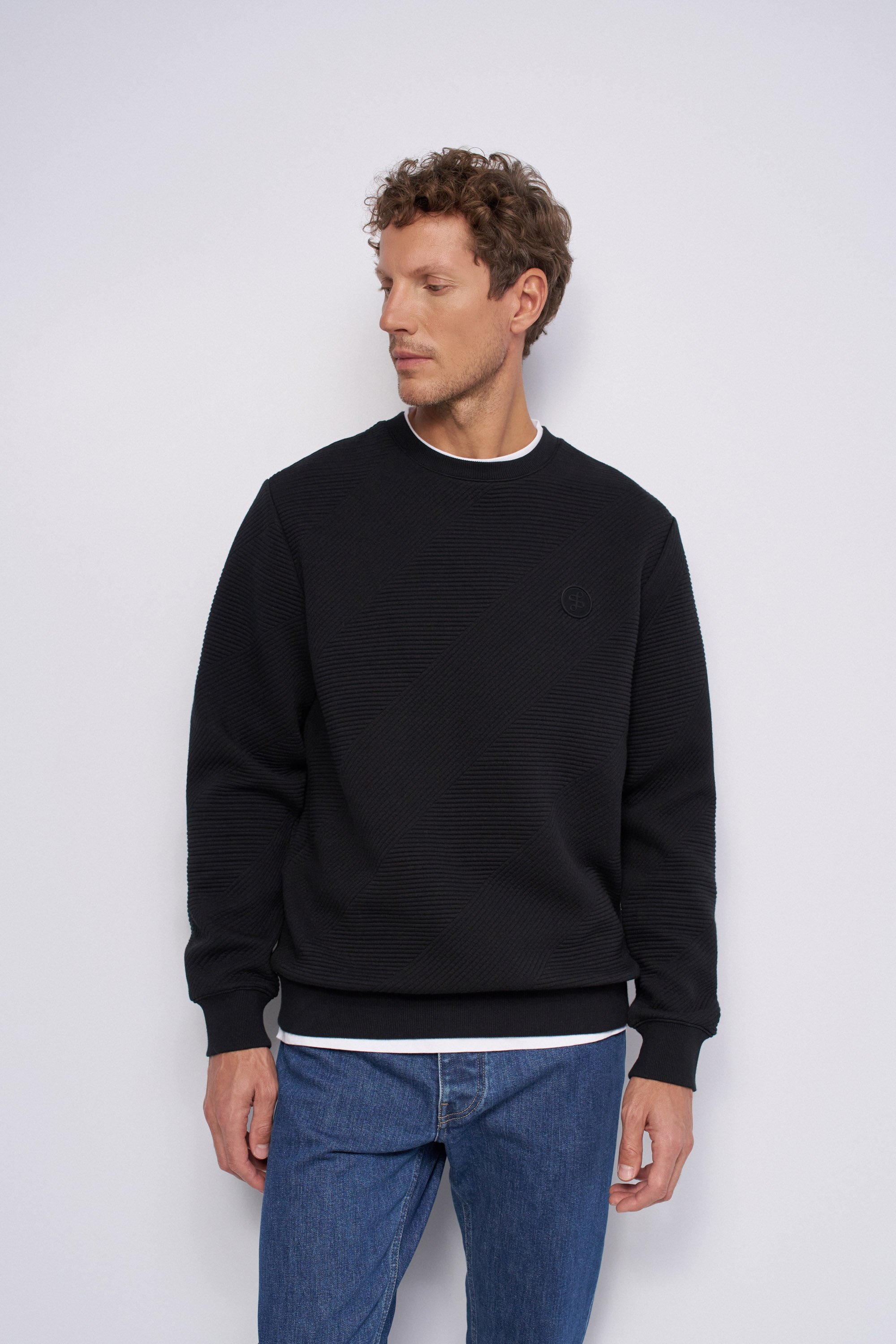SWEAT À MOTIF EN RELIEF, SALSA JEANS