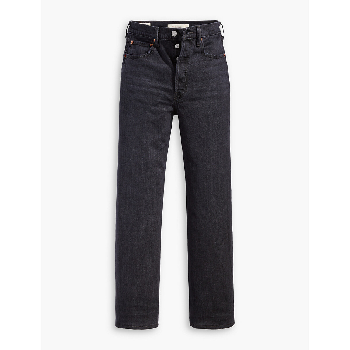 Ribcage straight ankle jeans, high 
