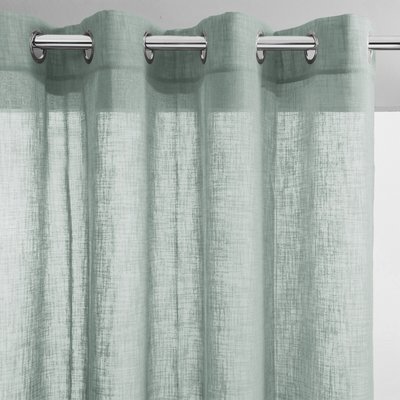 Nyong Linen-Effect Voile Curtain with Eyelets LA REDOUTE INTERIEURS