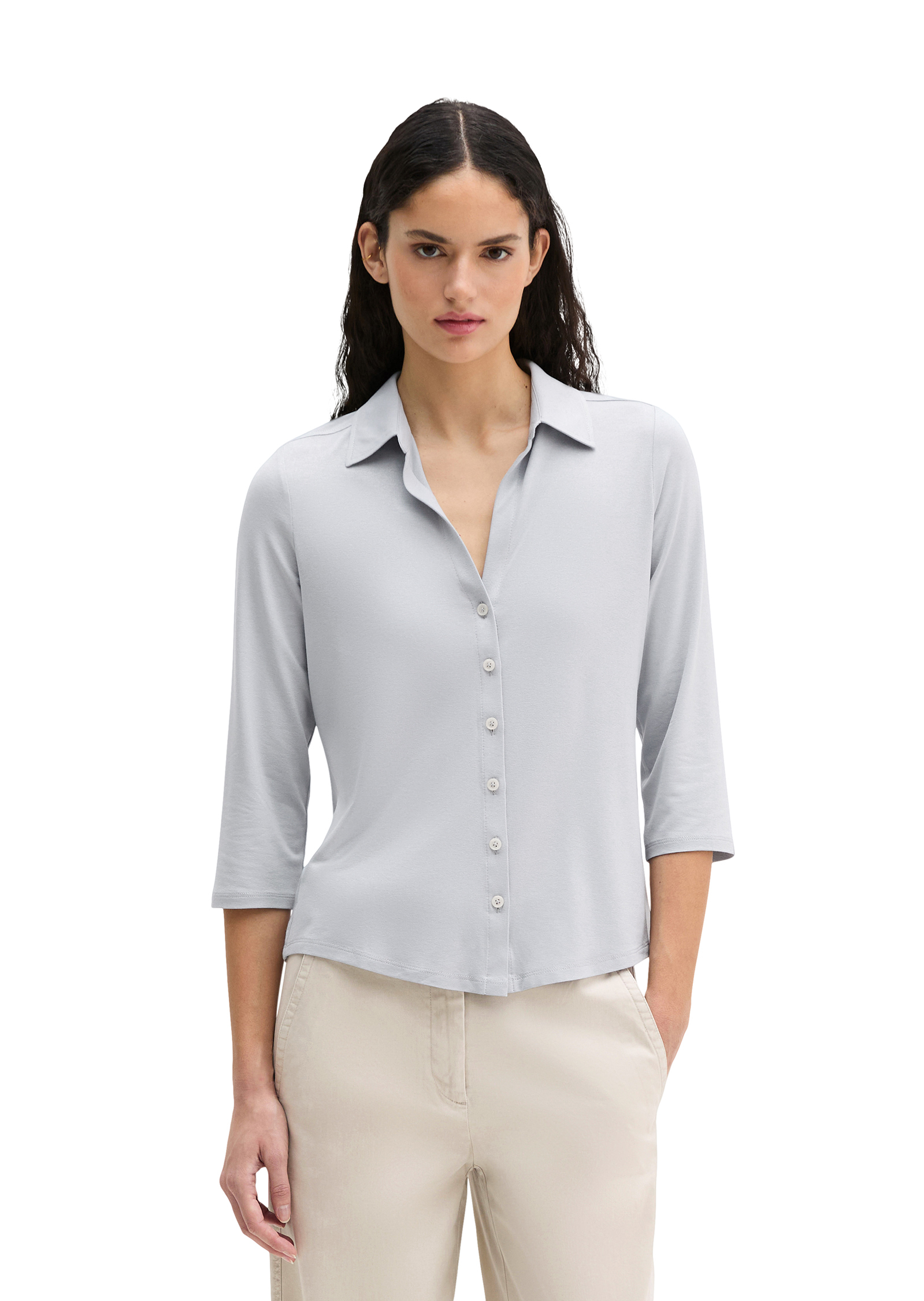 Blouse en jersey regular en LENZING™ ECOVERO™, MARC O'POLO