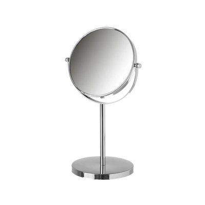 Miroir grossissant (x5) double face en métal argenté WADIGA
