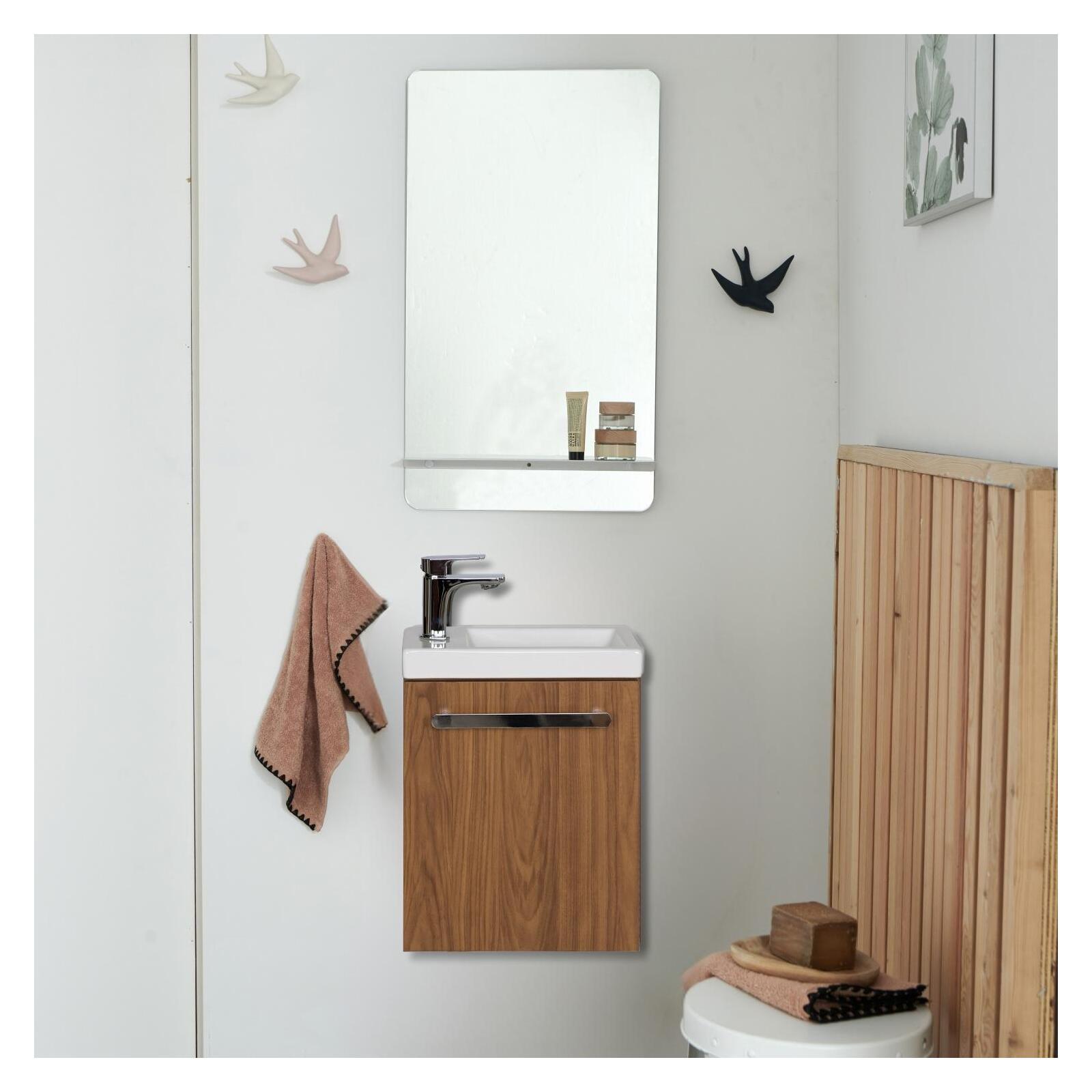 Ensemble lave-mains suspendu avec miroir tablette NEVADA, MOB IN