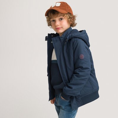 Recycled Cotton Mix Jacket with Hood, 3-12 Years LA REDOUTE COLLECTIONS
