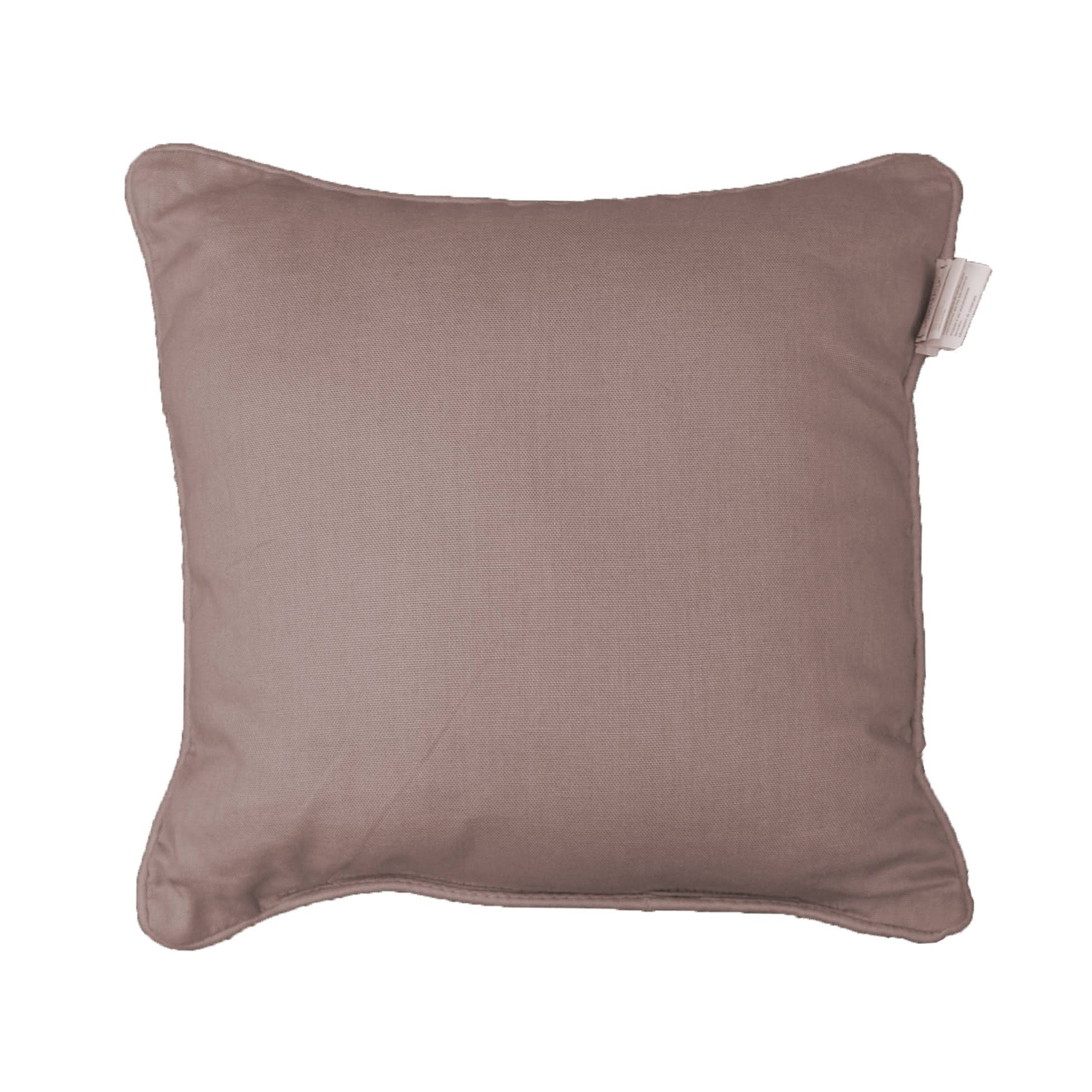 Coussin Passepoil Uni Panama Noisette 60 x 60 cm, EDEN