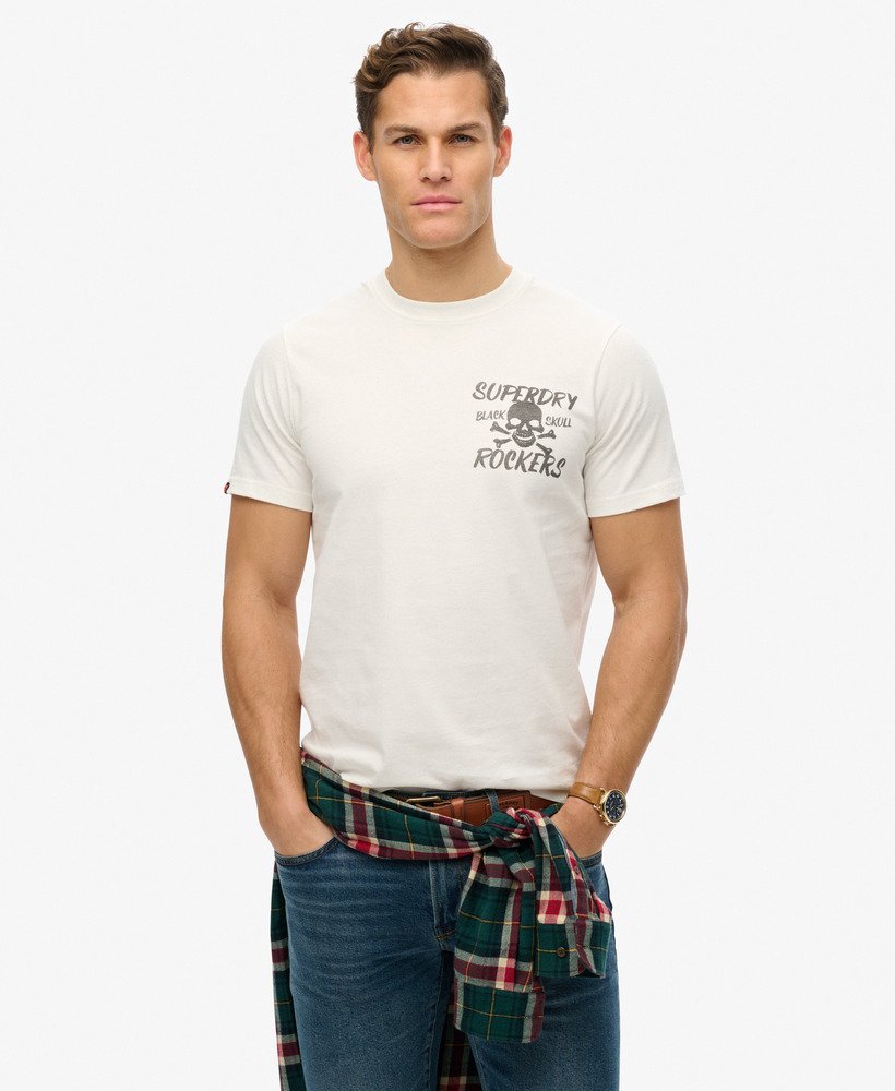 T-shirt Black Skull, SUPERDRY