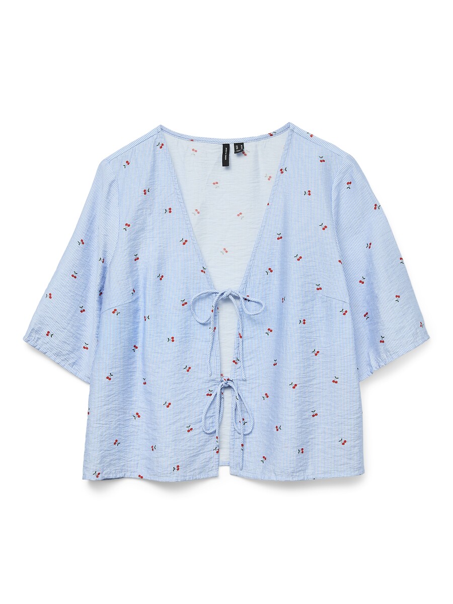 Printed Blouse with Bows On Front, VERO MODA