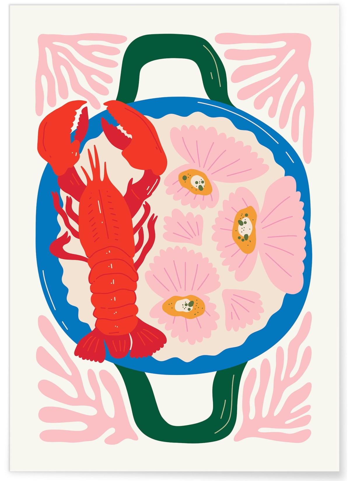 Affiche Homard & Coquilles, L'AFFICHERIE