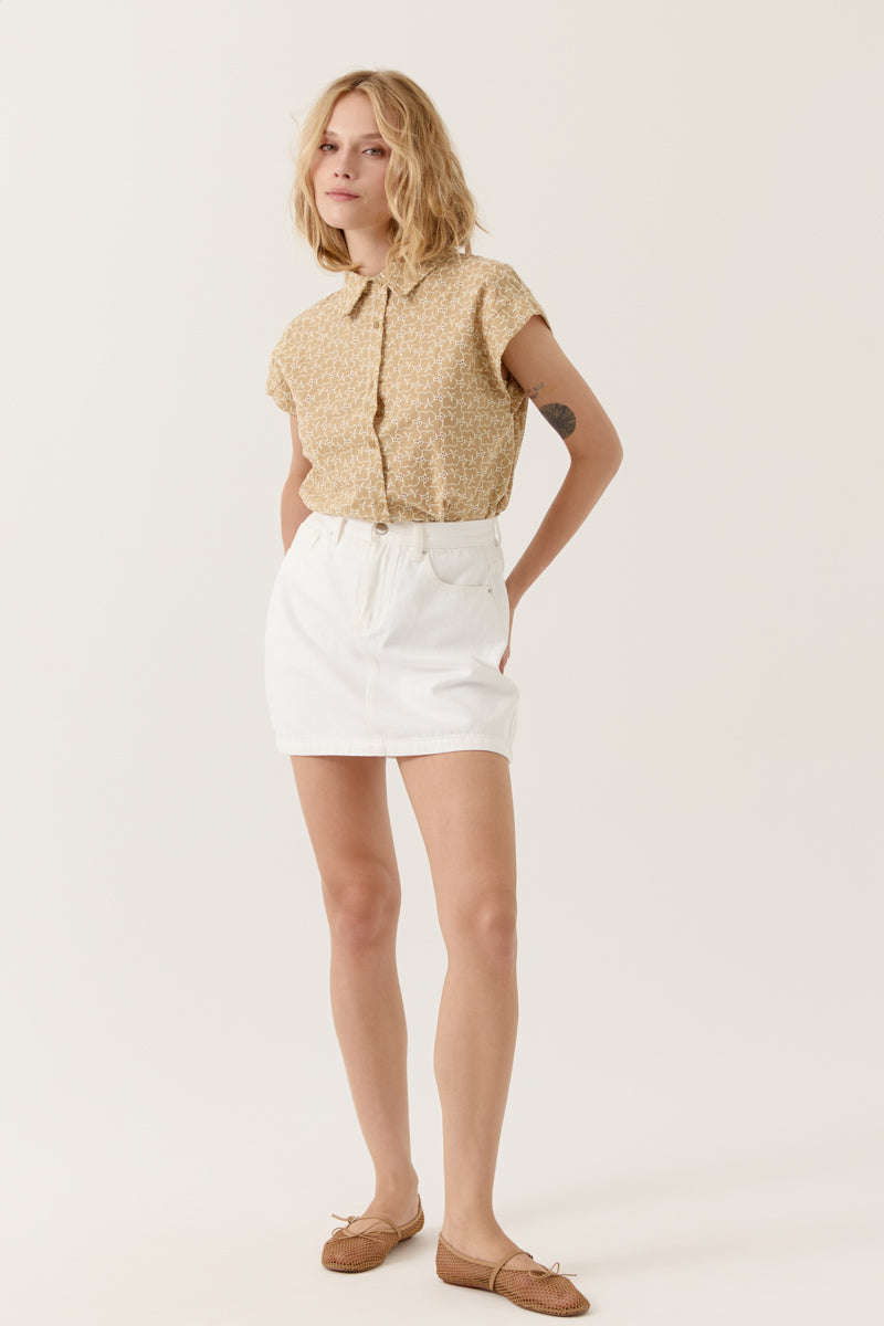 Jupe courte taille classique avec poches Marisca, ARTLOVE