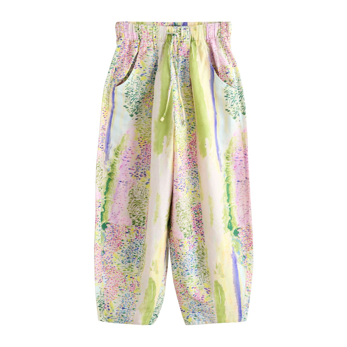 Pantalon national trust en coton et lin, NEXT