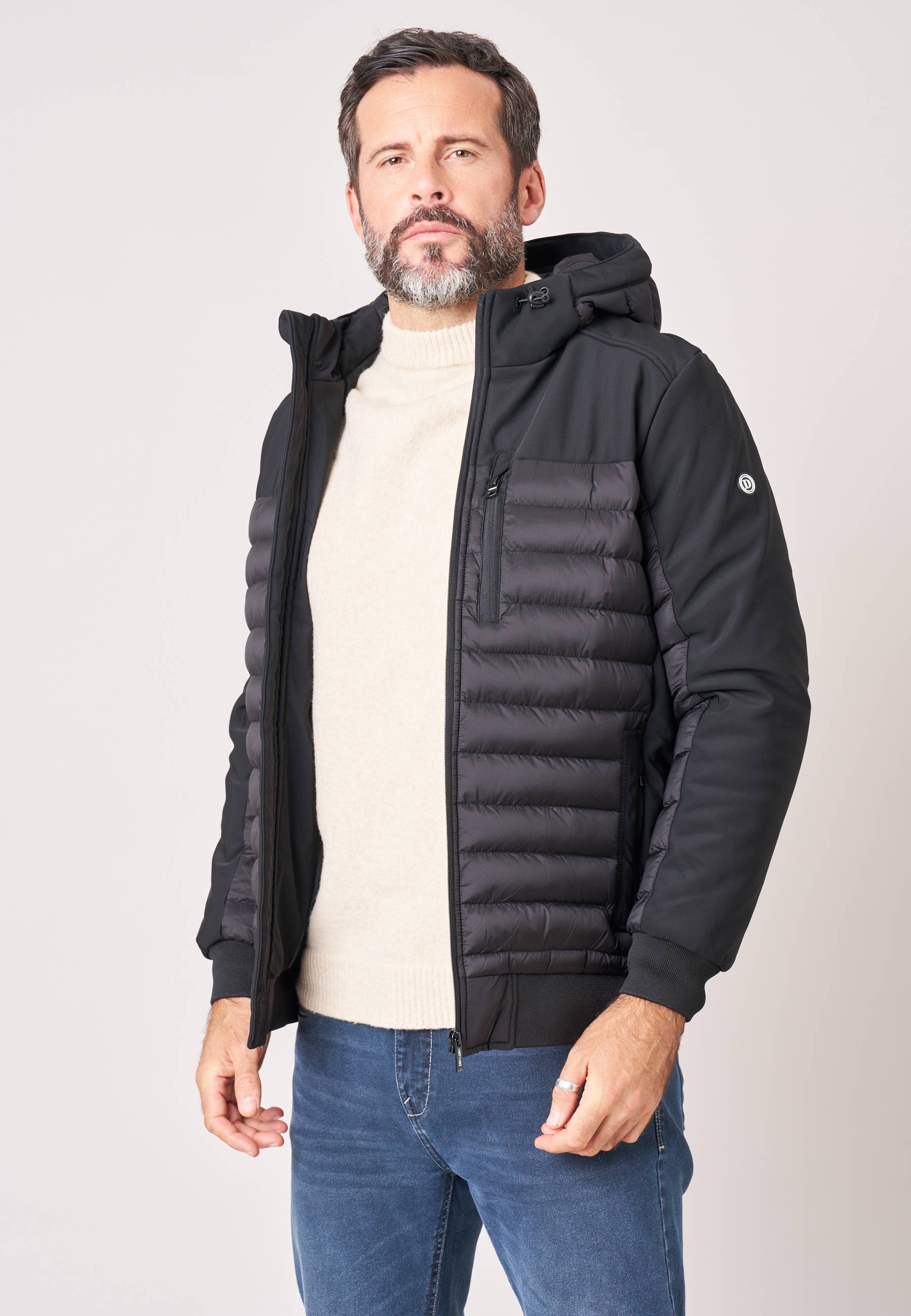Blouson homme bi-matière MENTOR, DEELUXE