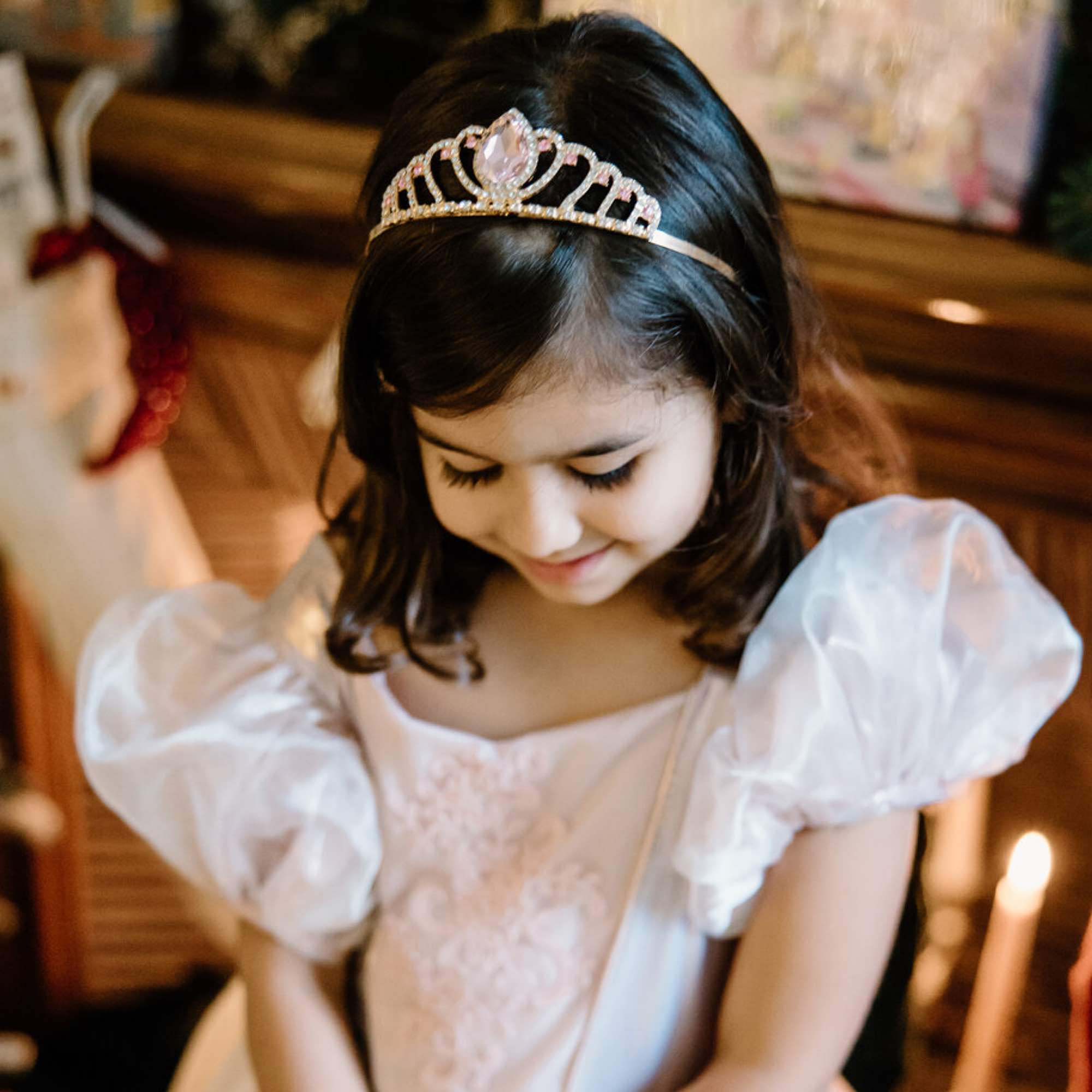 Set De 8 Diadèmes Princesse Pour Filles – Couronnes Colorées, Anniversaire, Mariage, Cosplay
