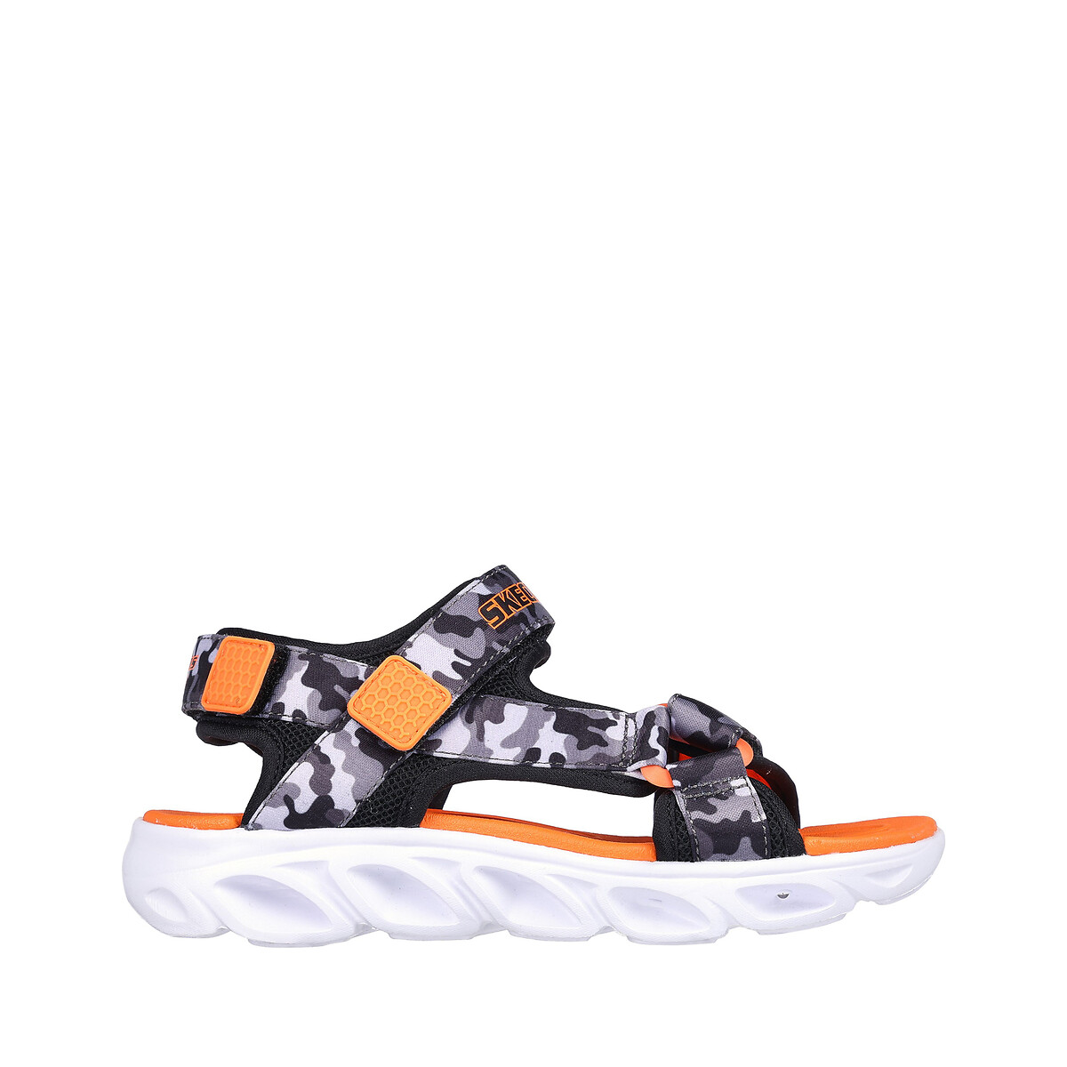 Kids hypno splash sandals with touch n close fastening grey