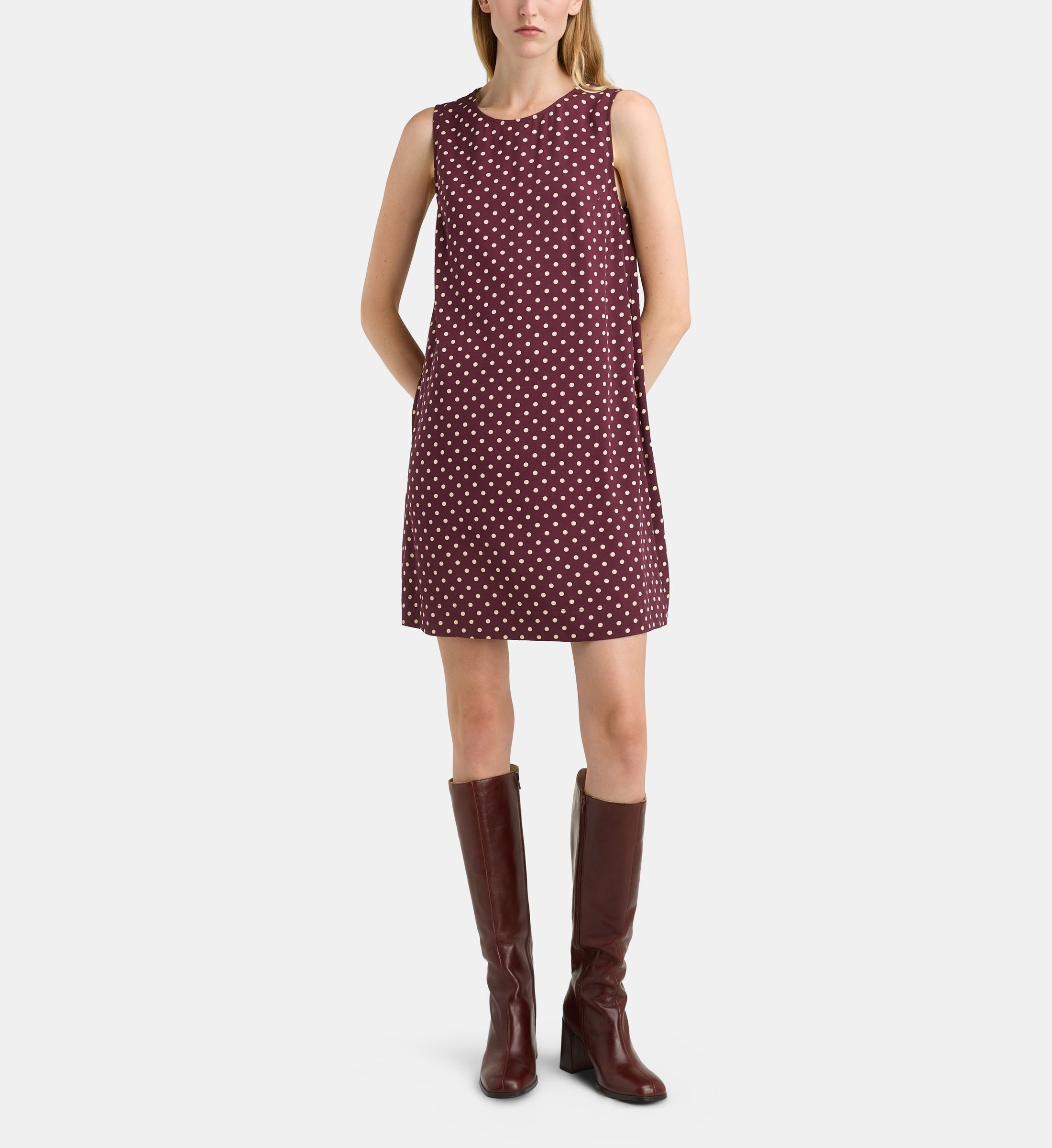 Robe courte corfou sans manches dot, GALERIES LAFAYETTE