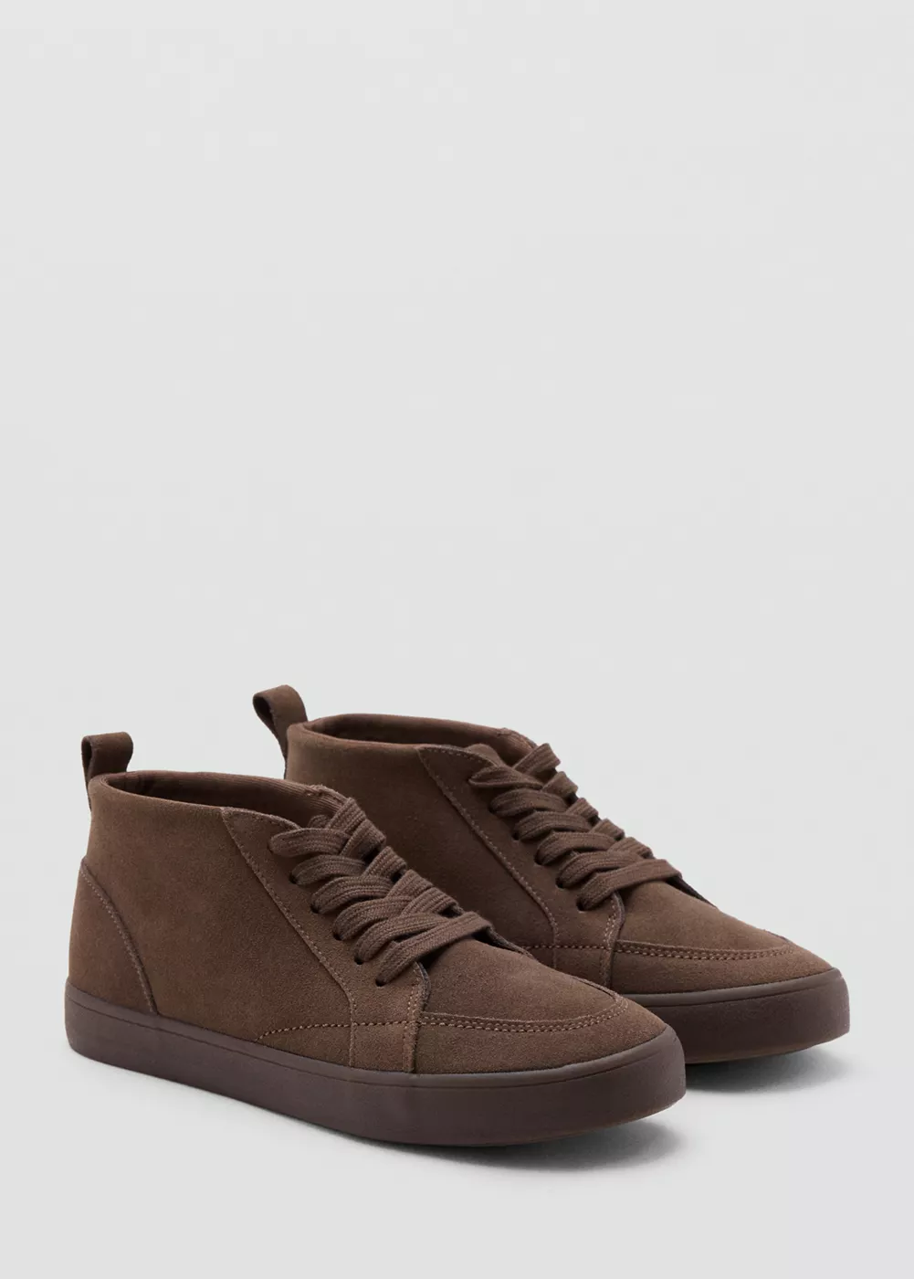 Bottines cuir et croûte de cuir, MANGO TEEN