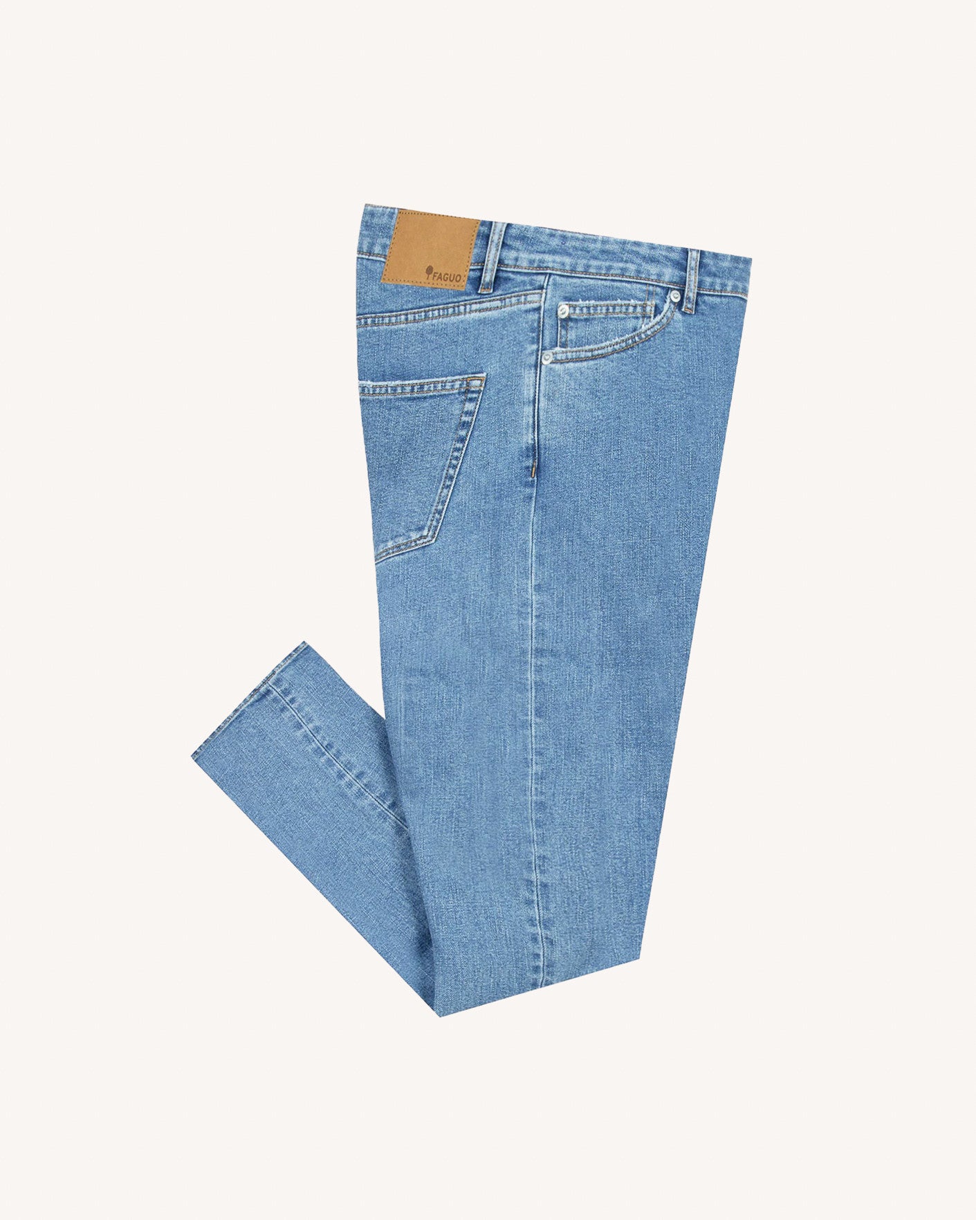 Jean coupe slim coton DENIM SLIM, FAGUO