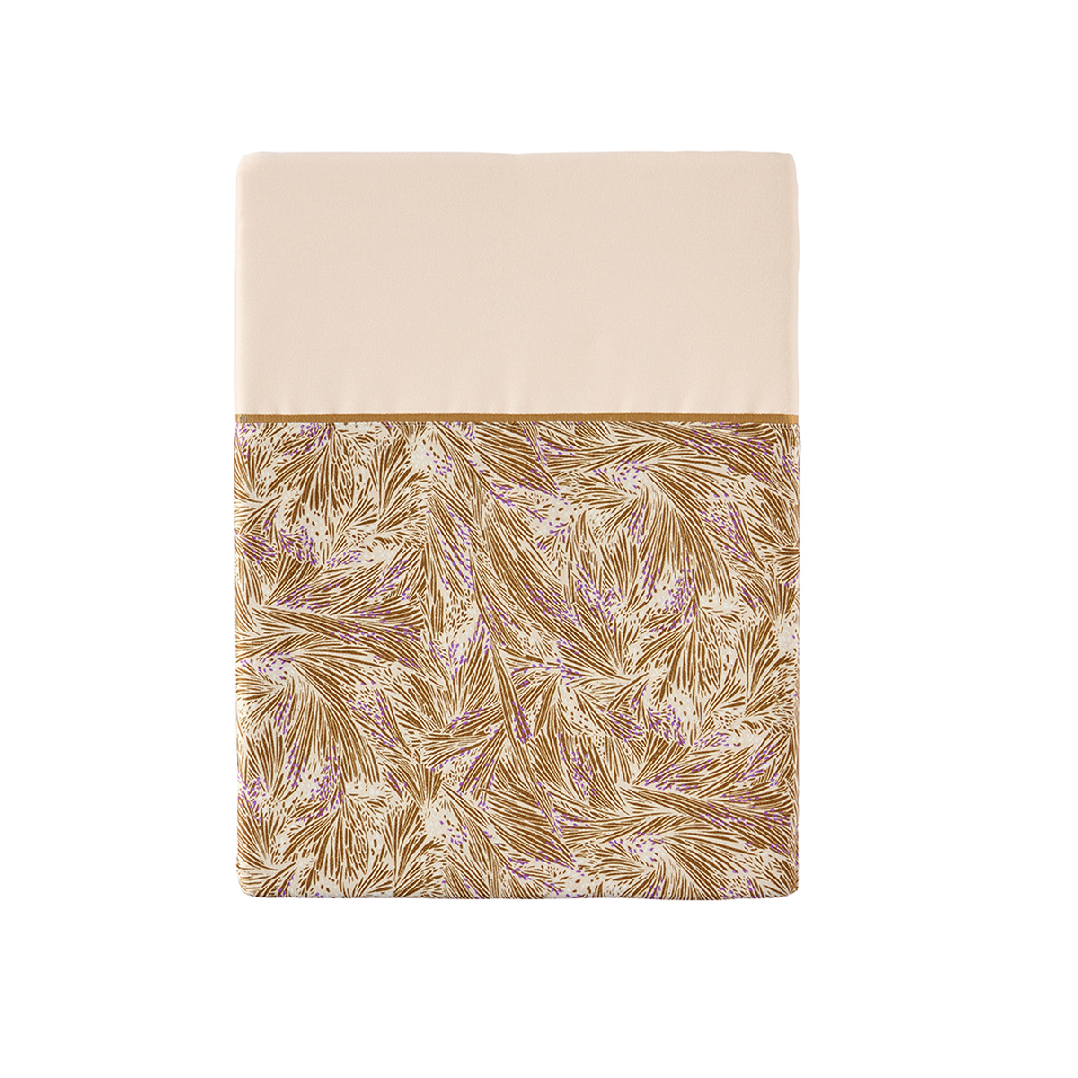 Drap plat imprimé en satin de coton, BRUYERE, ESSIX