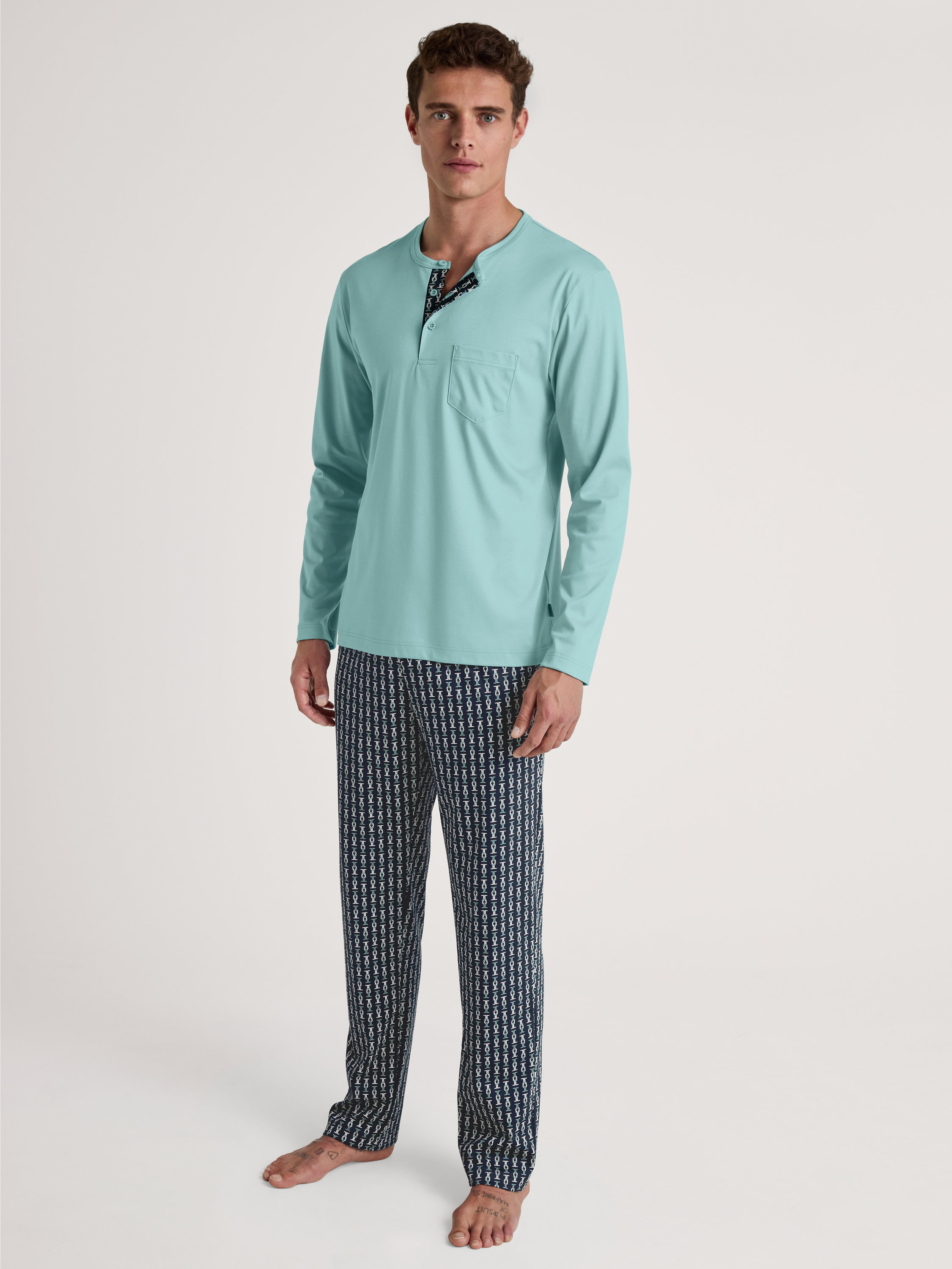 Pyjama manches longues Coton RELAX SELECTED, CALIDA