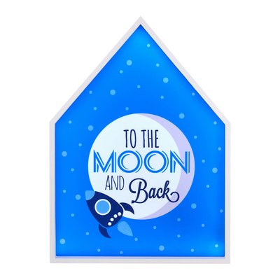 To The Moon and Back LED Light Box SO'HOME