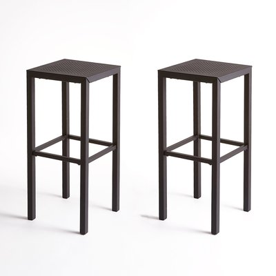 Set of 2 Choe Perforated Metal Bar Stools LA REDOUTE INTERIEURS