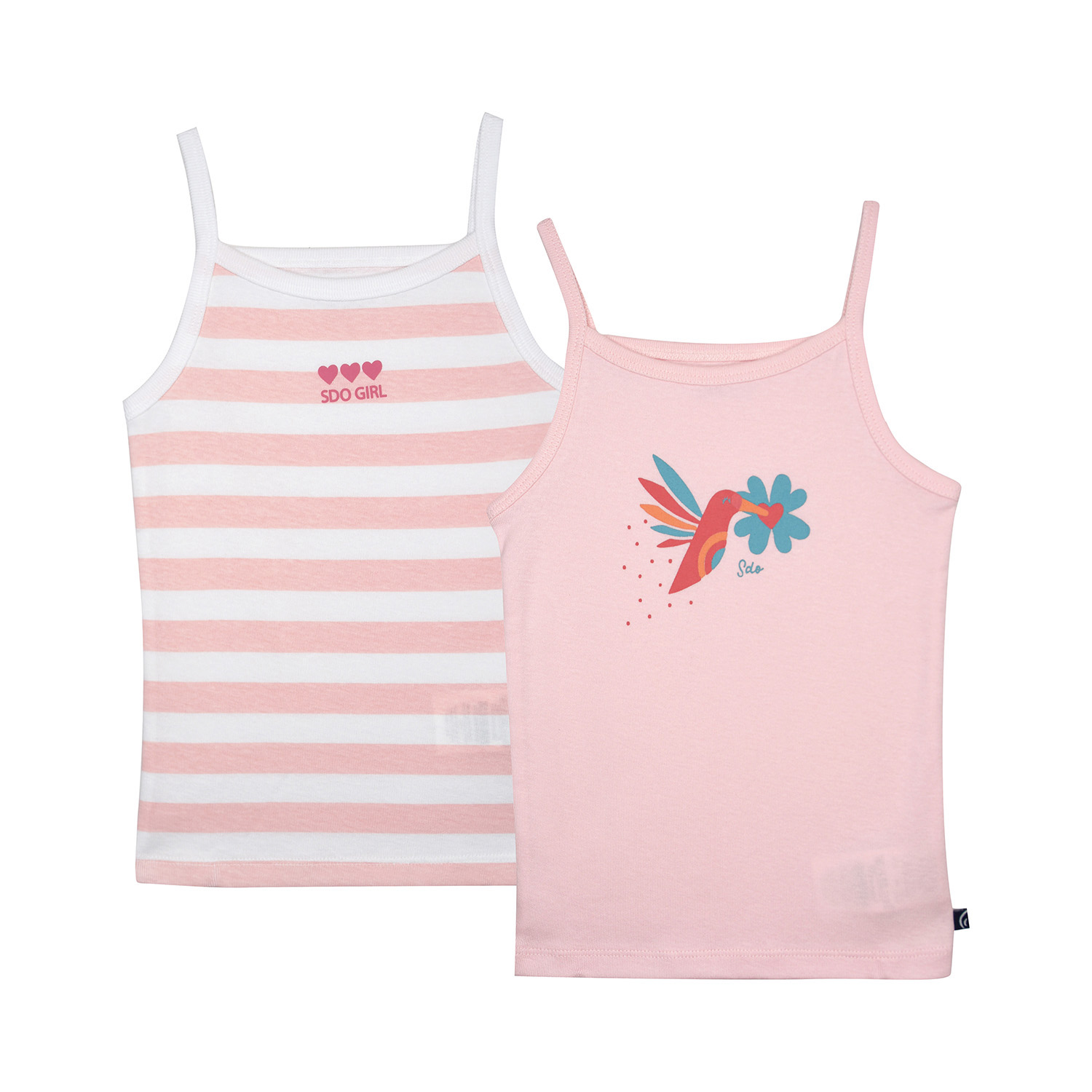 Lot de 2 debardeurs loÏola enfant, SUCRE D'ORGE