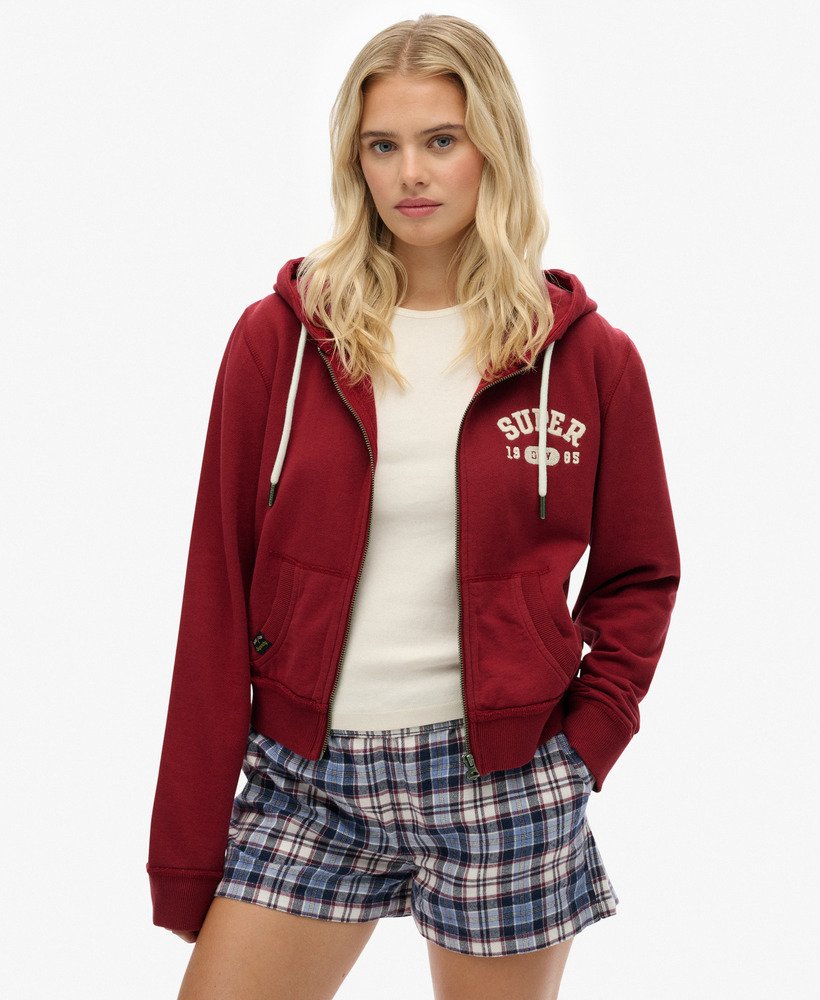 Veste Femme Rouge Décontractée Avec Capuche - Taille 58 - Coton - Zip - Marque Coline - Neuf Avec étiquettes