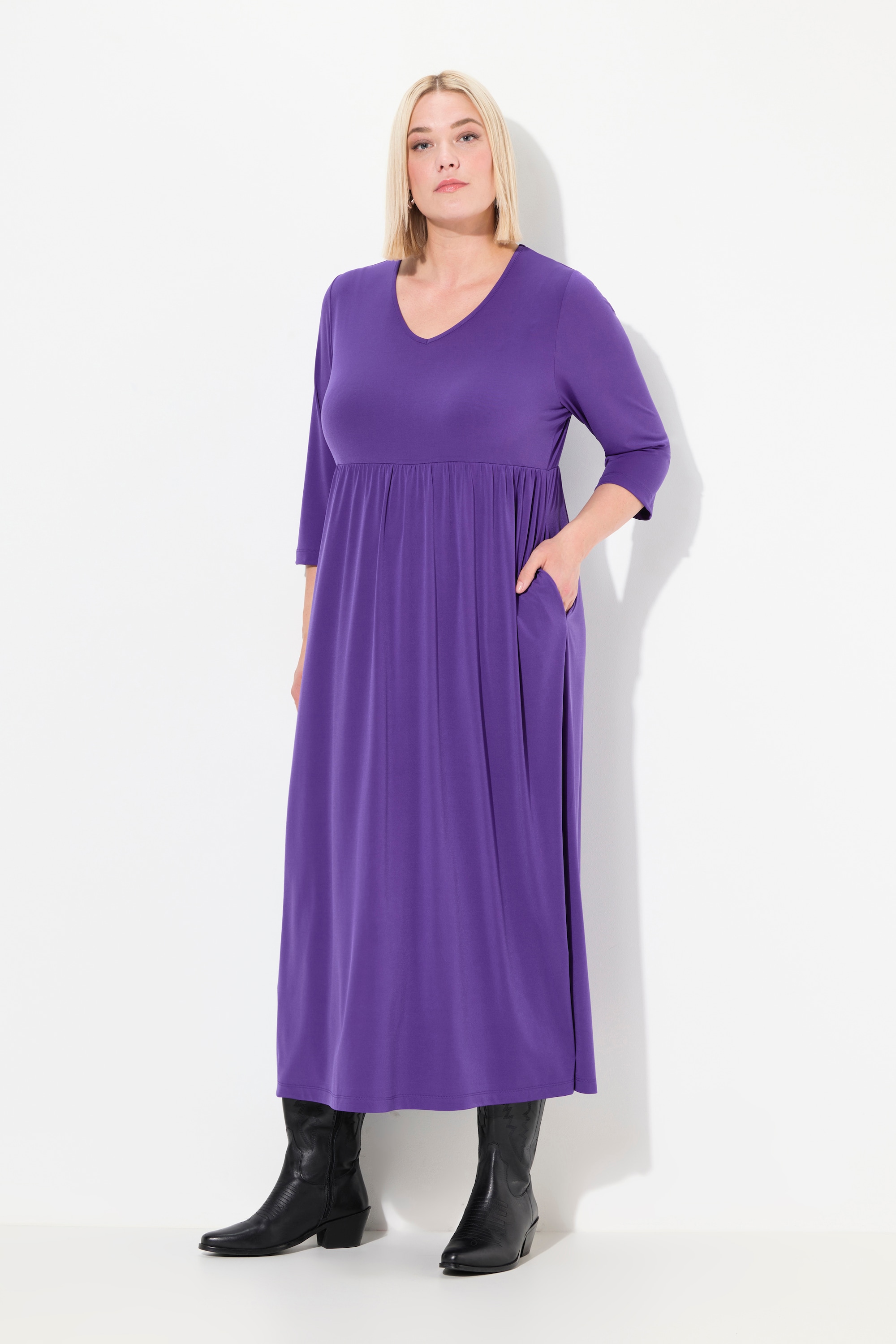 Robe en jersey coupe trapèze, ULLA POPKEN