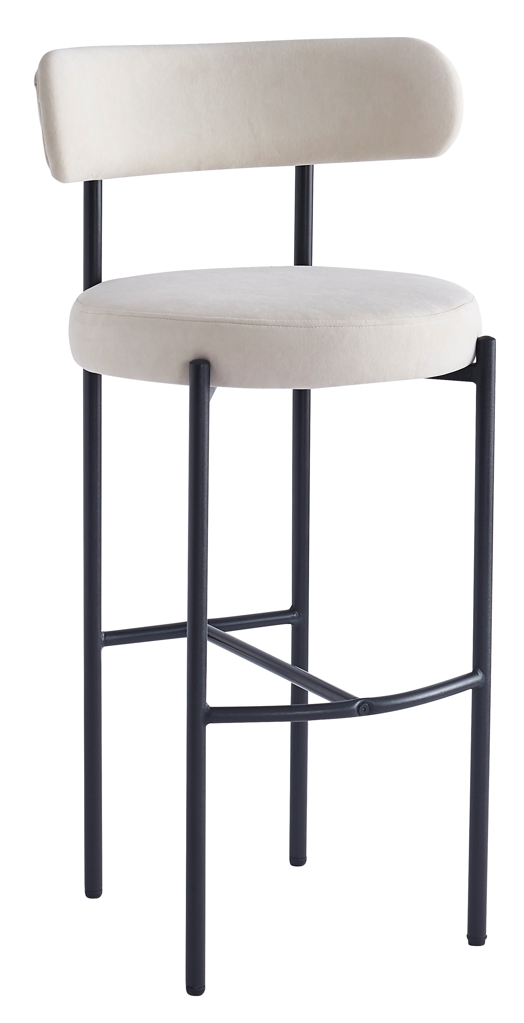 Lot de 2 tabourets de bar en métal, LARS, NORDLYS