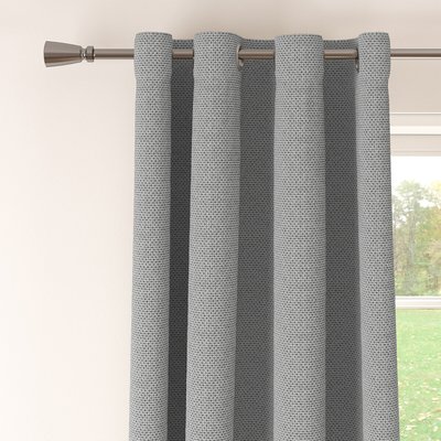 Carreaux Woven Lined Eyelet Pair of Curtains SO'HOME