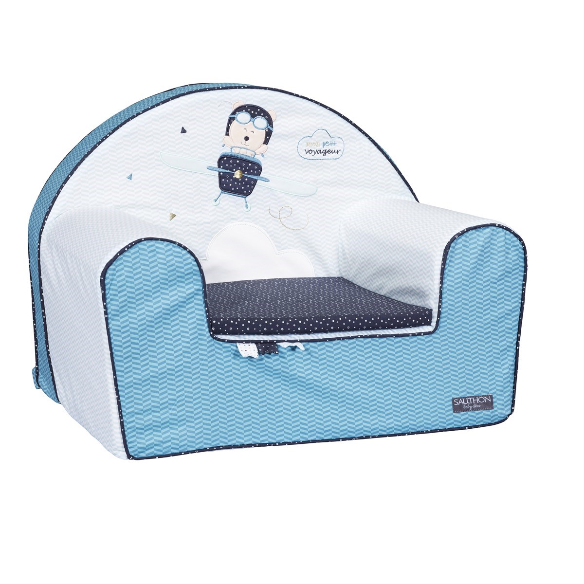 Fauteuil club enfant en coton, SAUTHON