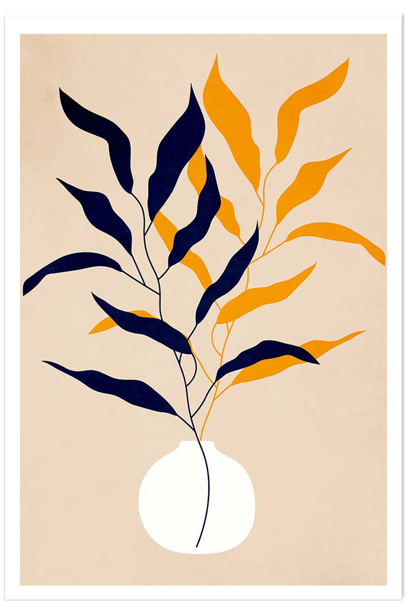 Affiche fleurs ""plante et purete"", HEXOA