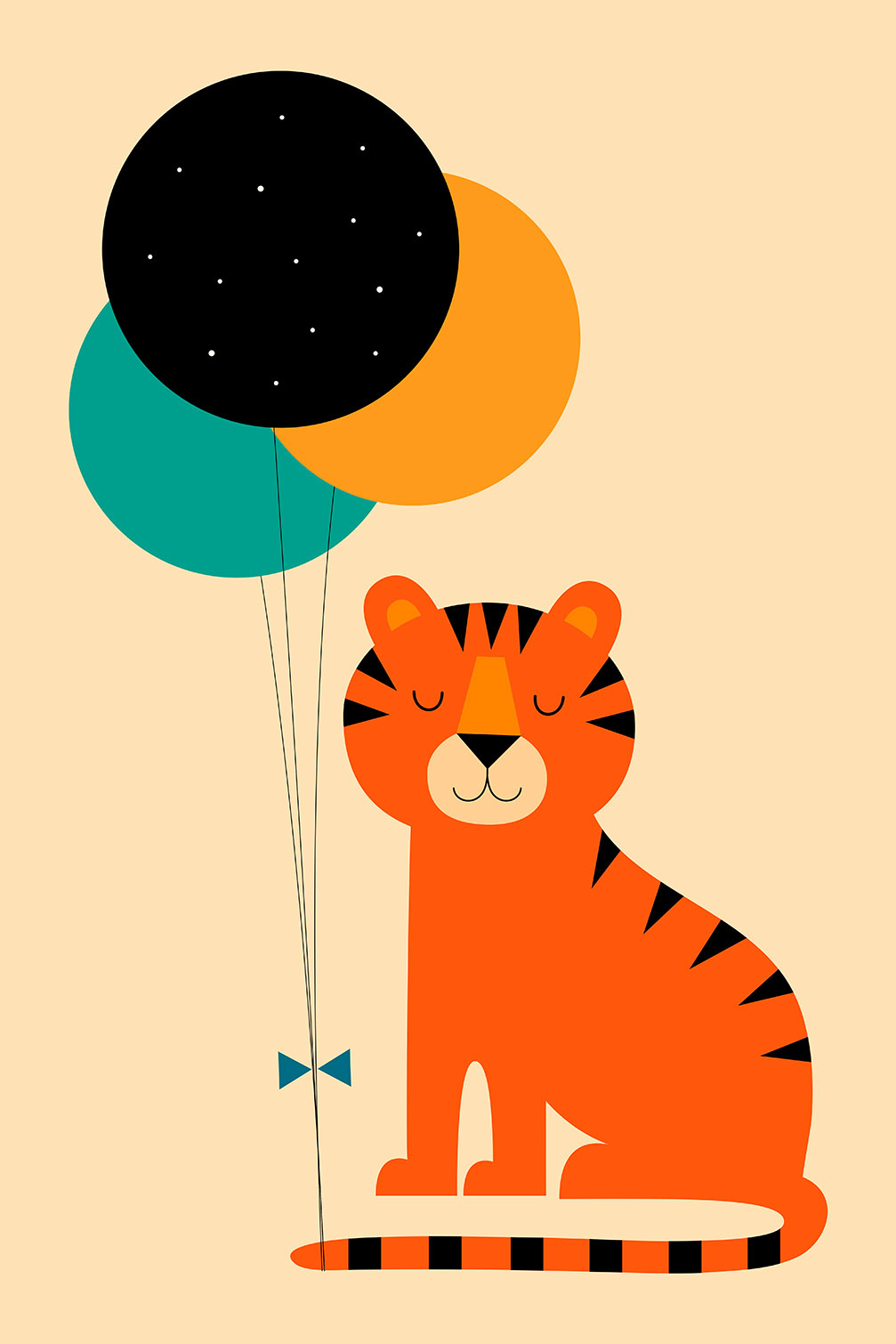 Tableau circus tiger, HEXOA