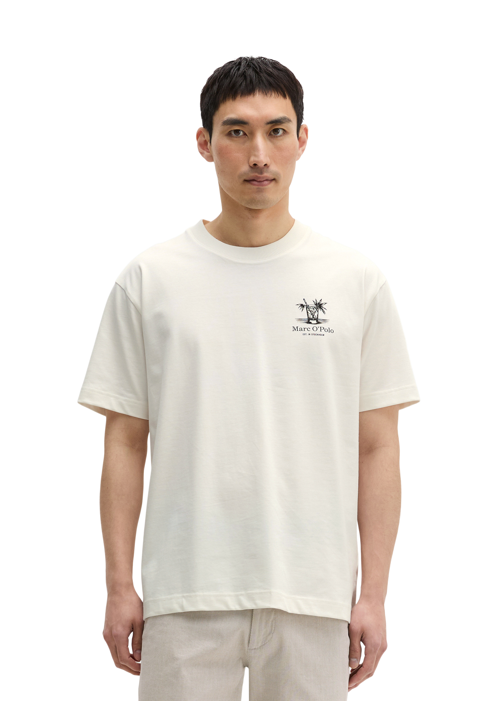 T-shirt loose avec un imprimé estival dans le dos, MARC O'POLO