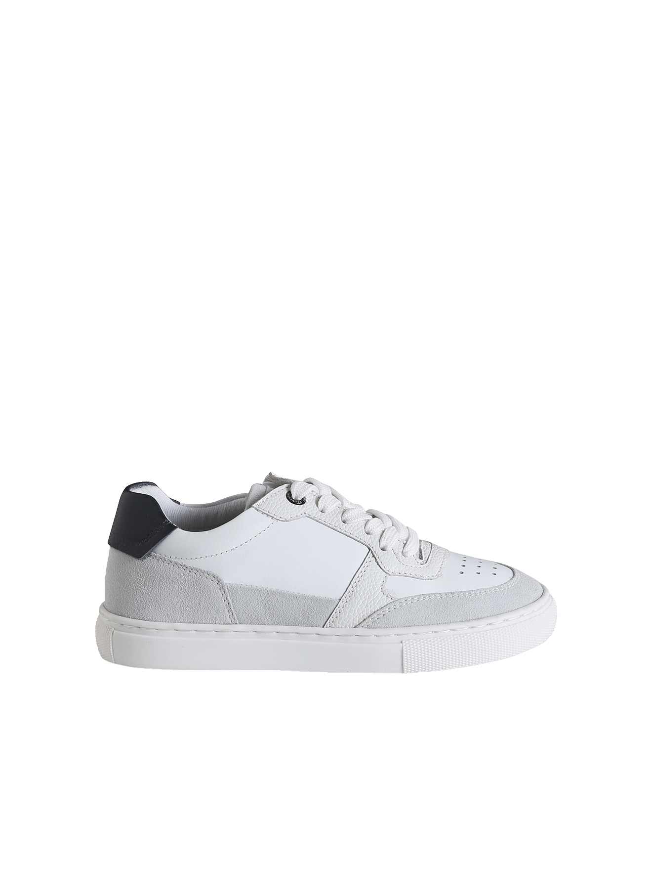 Baskets cuir lacets élastiqués et zippées, VERTBAUDET