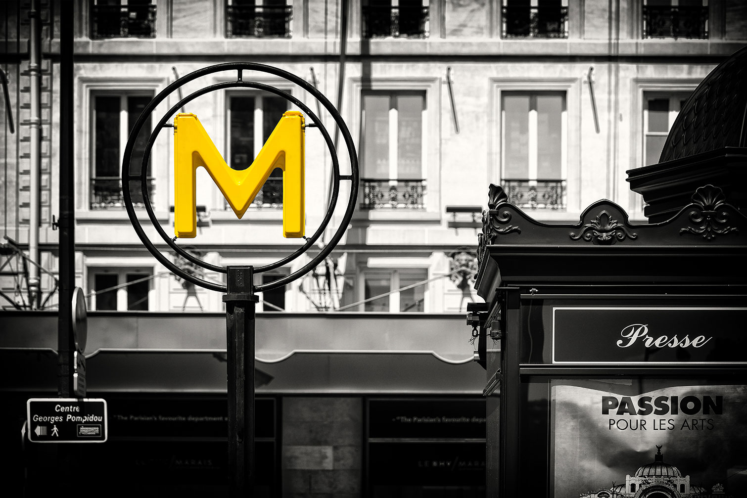 Tableau paris m comme metro, HEXOA