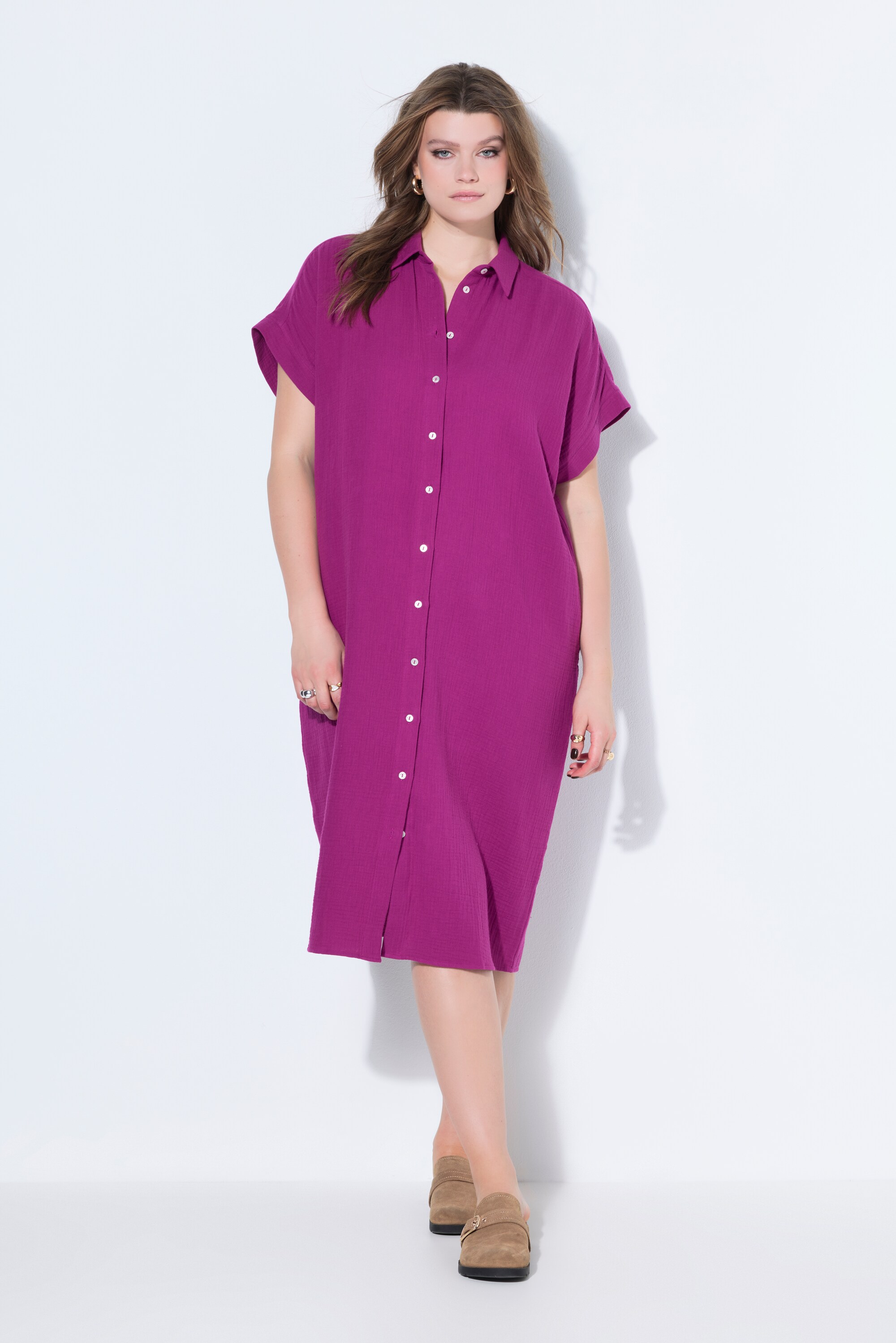 Robe-chemisier longue en mousseline, STUDIO UNTOLD