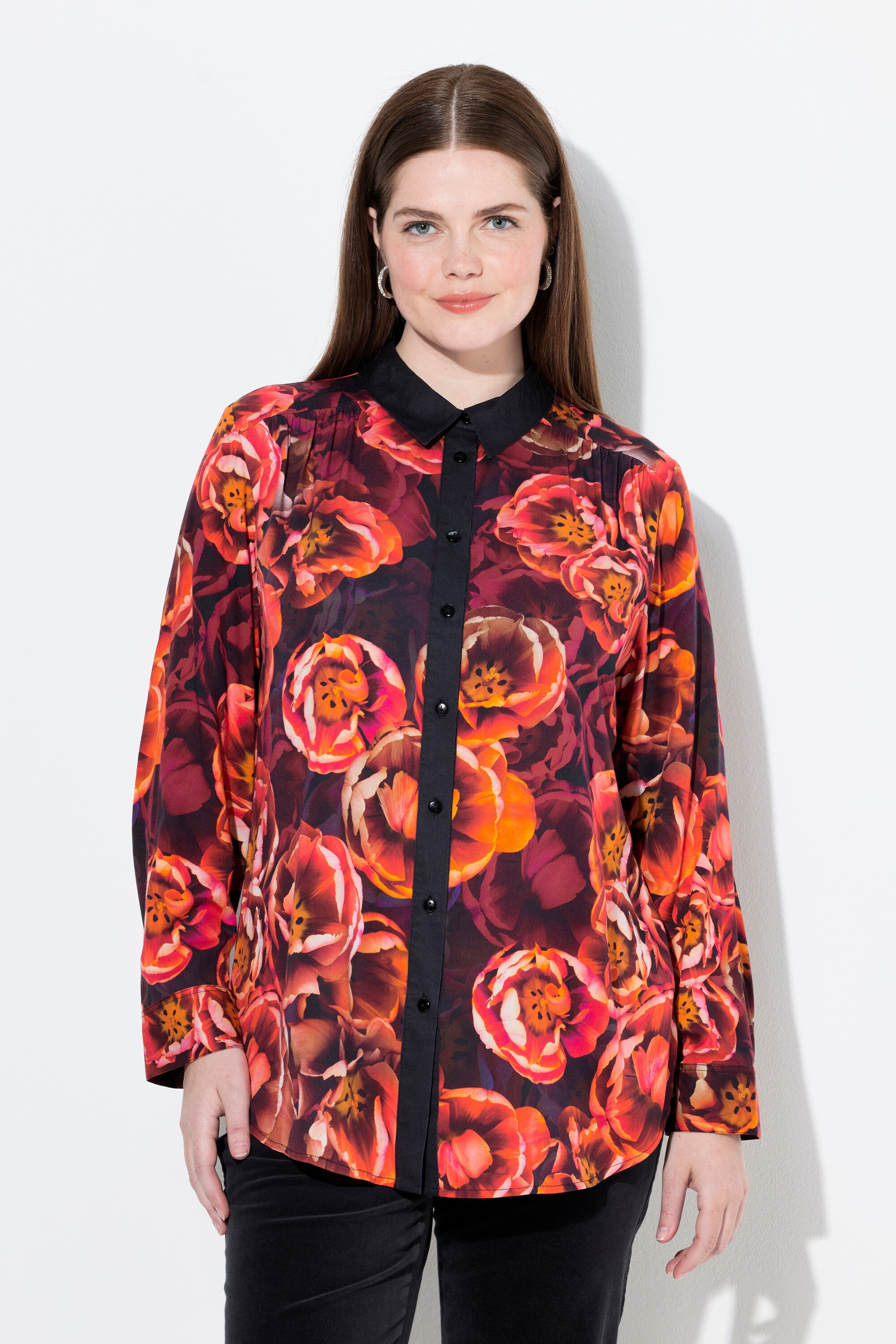 Chemisier motif roses, ULLA POPKEN