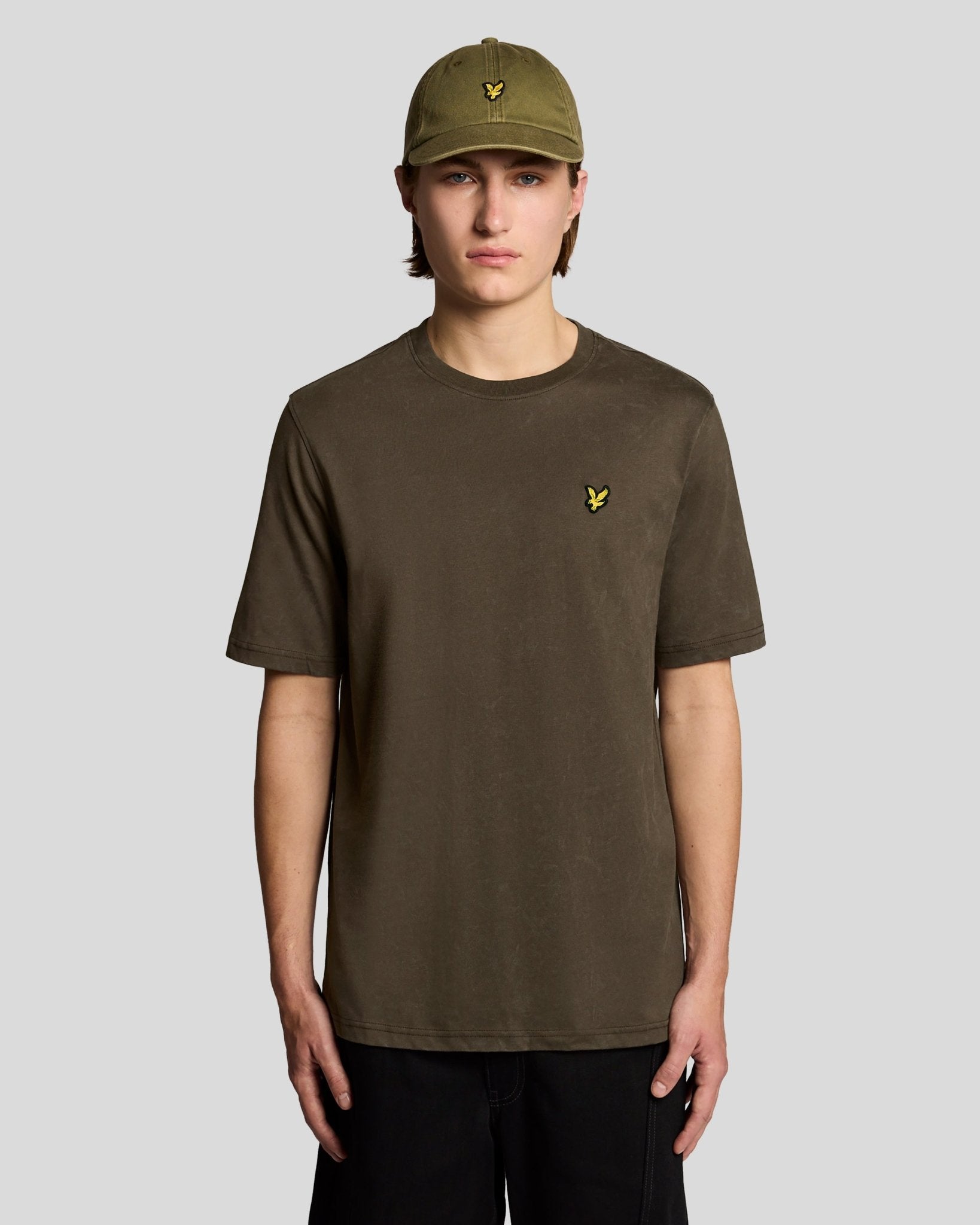 T-shirt en coton délavé épais, LYLE & SCOTT