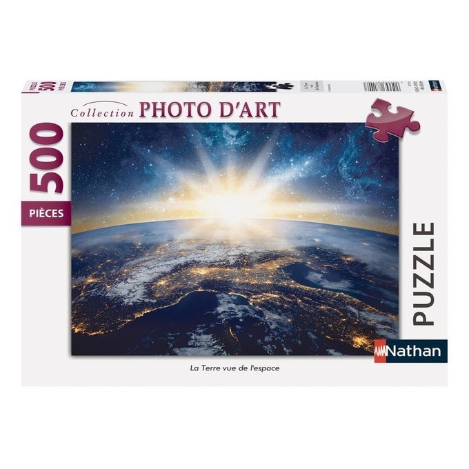 Nathan Puzzle N 500 Pièces - La Terre Vue De L'espace, NATHAN