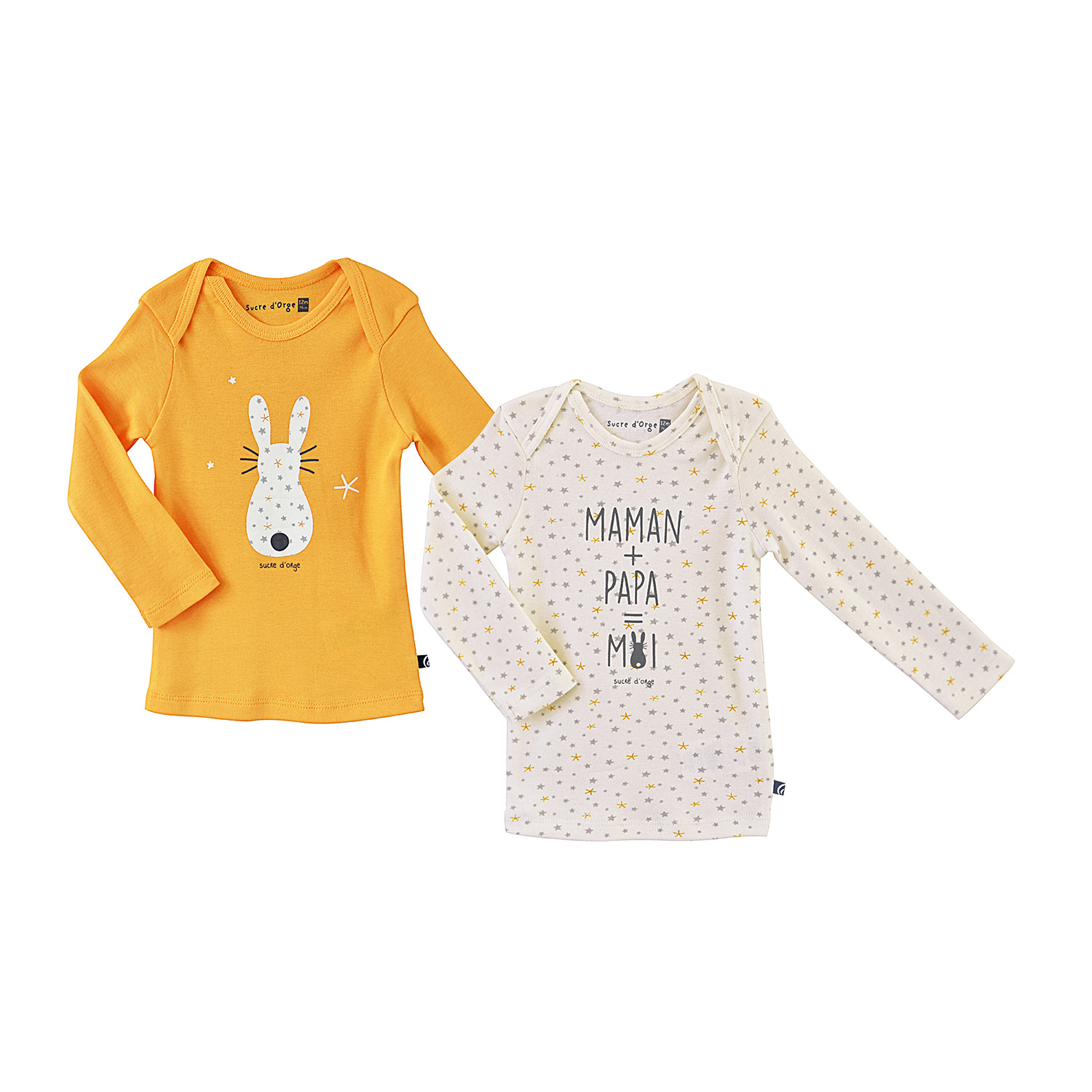 Lot de 2 maillots de corps dago, SUCRE D'ORGE
