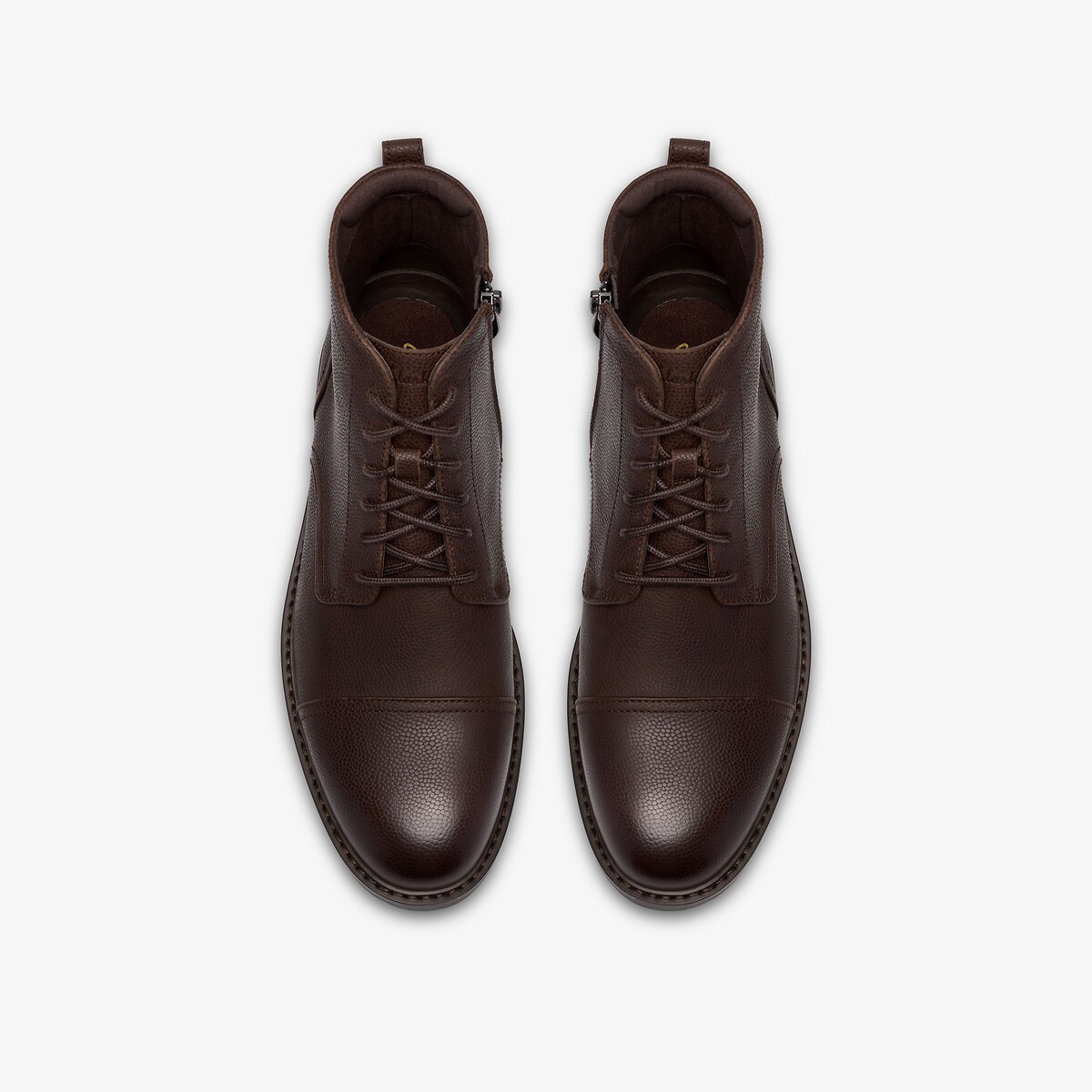 Clarks Botas de piel con cordones, ALDWIN CAP — foto 5
