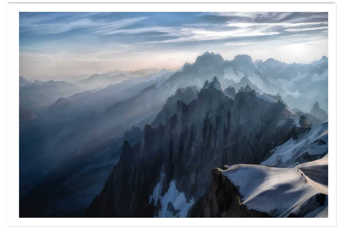 Affiche Un matin à l'Aiguille du Midi, HEXOA