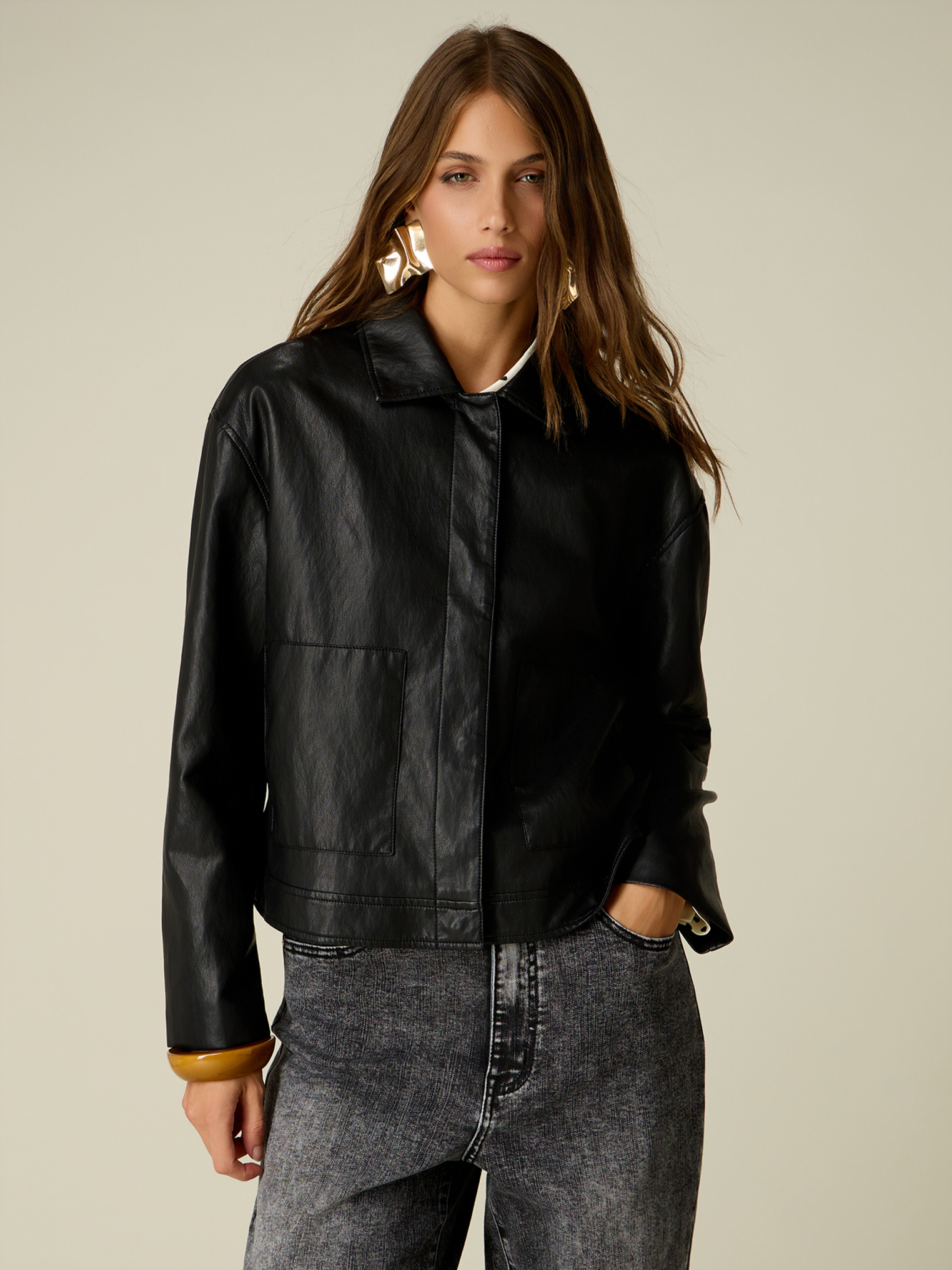 Blouson avec col chemise, OLTRE
