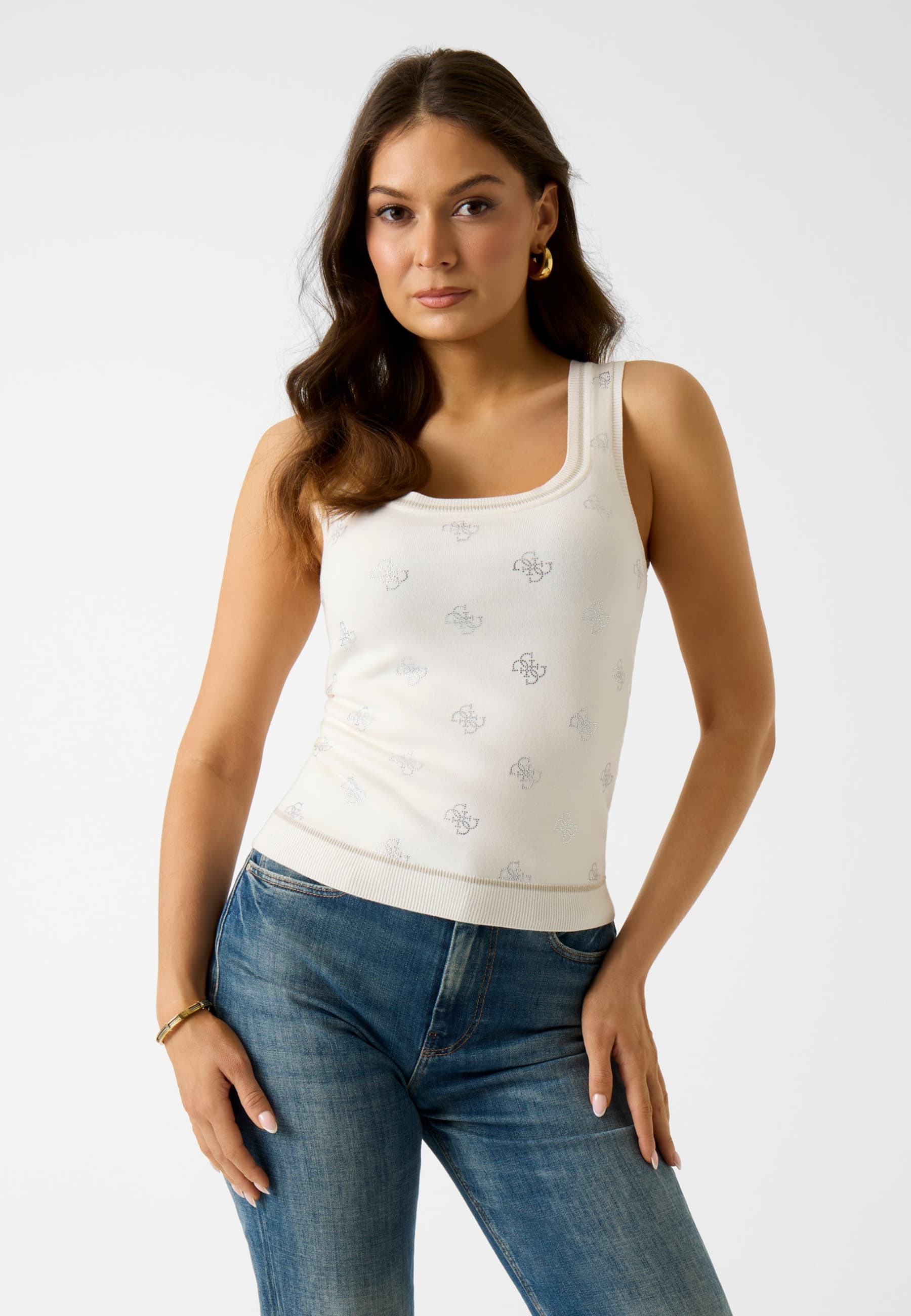 Débardeur Avec Strass, GUESS