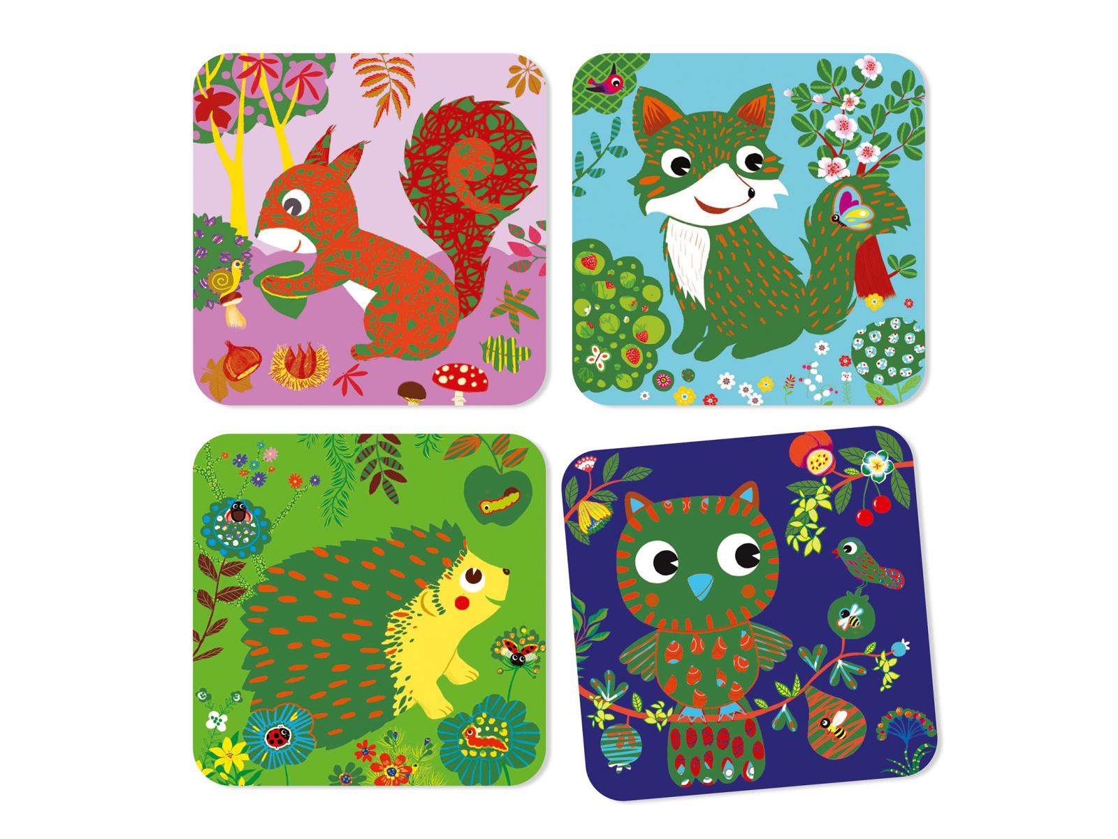 Cartes à gratter pour les petits - Petites bêtes, DJECO